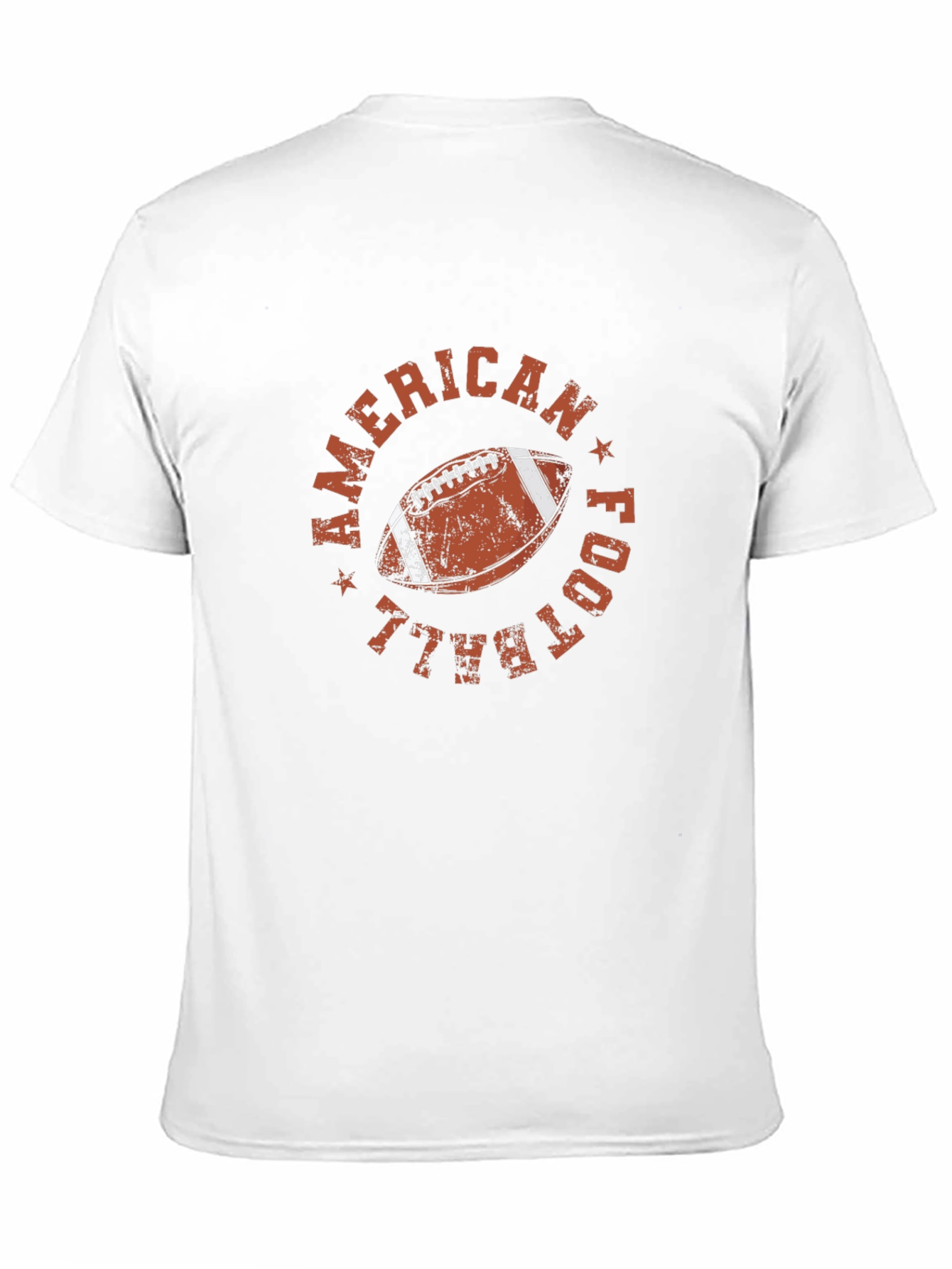 American Football Graphic Tee - Distressed Style