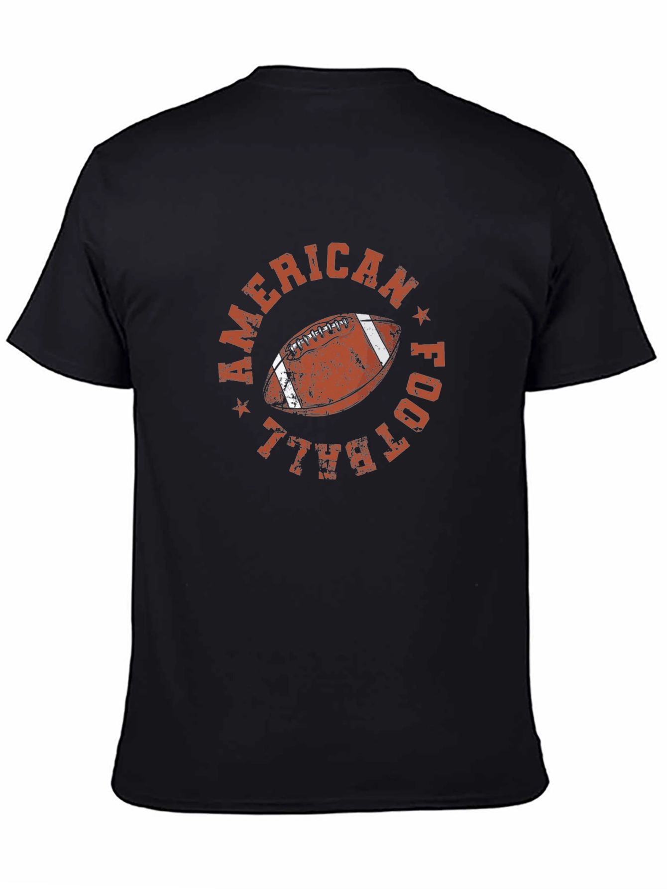 American Football Graphic Tee - Distressed Style