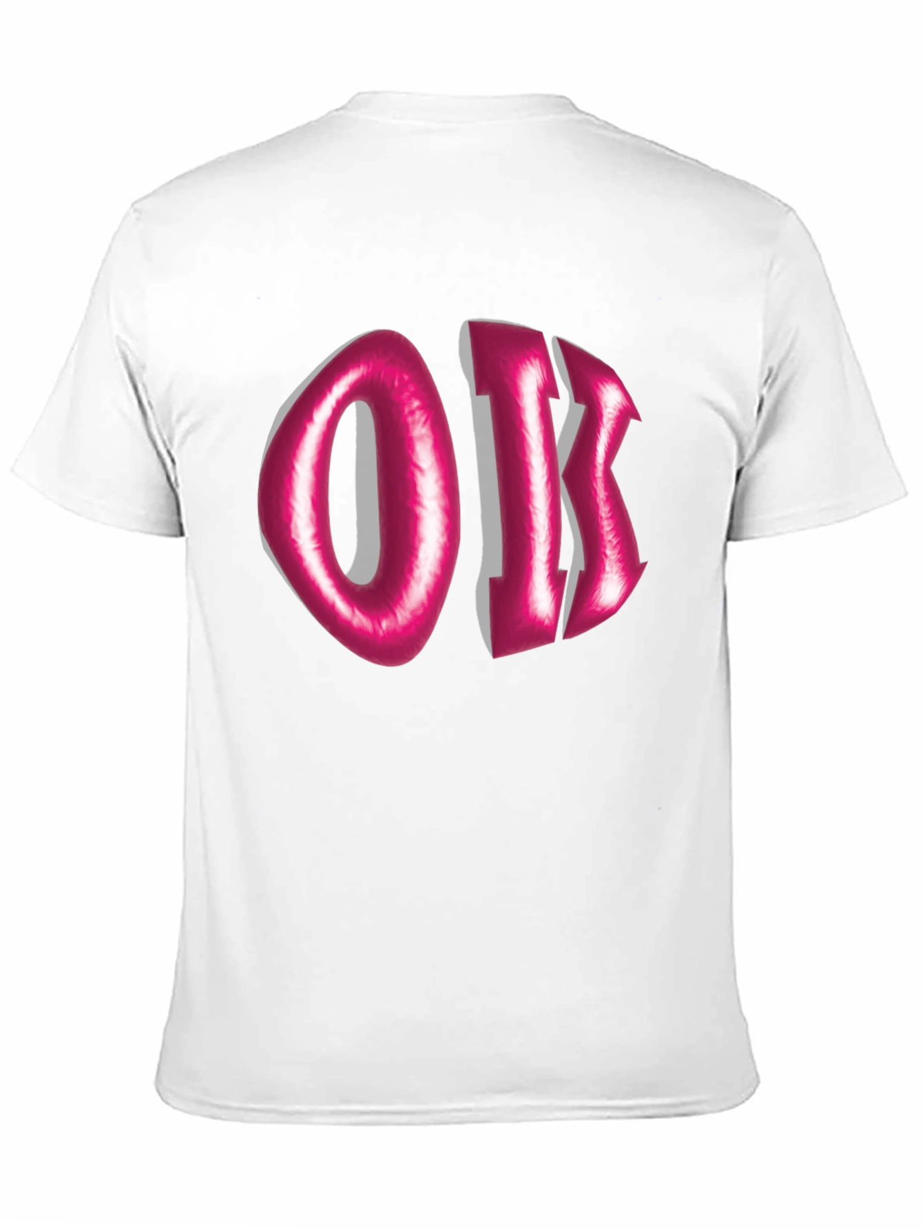 Pink Oik Graphic Tee - Unique Casual Style