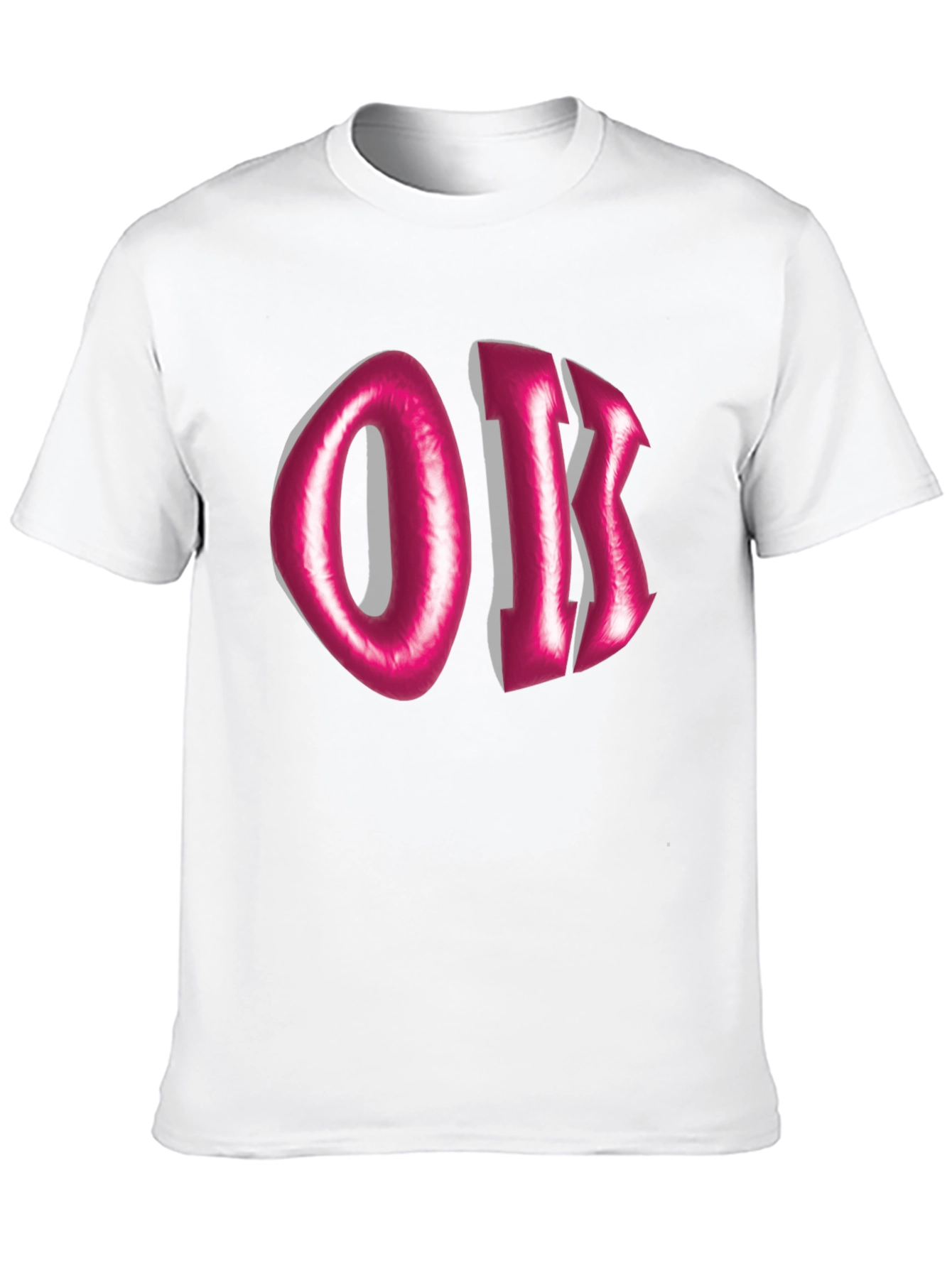 Pink Oik Graphic Tee - Unique Casual Style