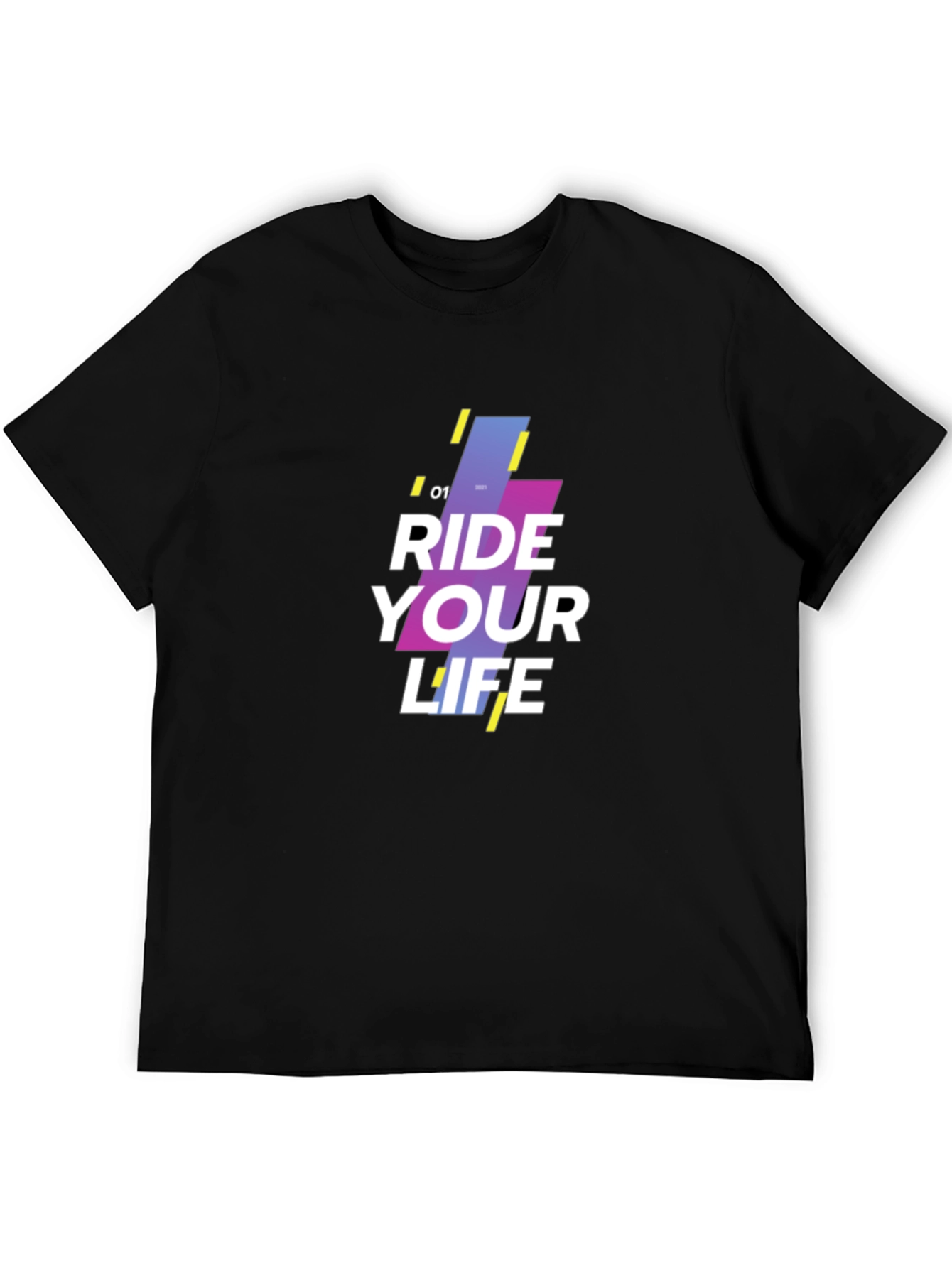 Ride Your Life Graphic Black T-Shirt