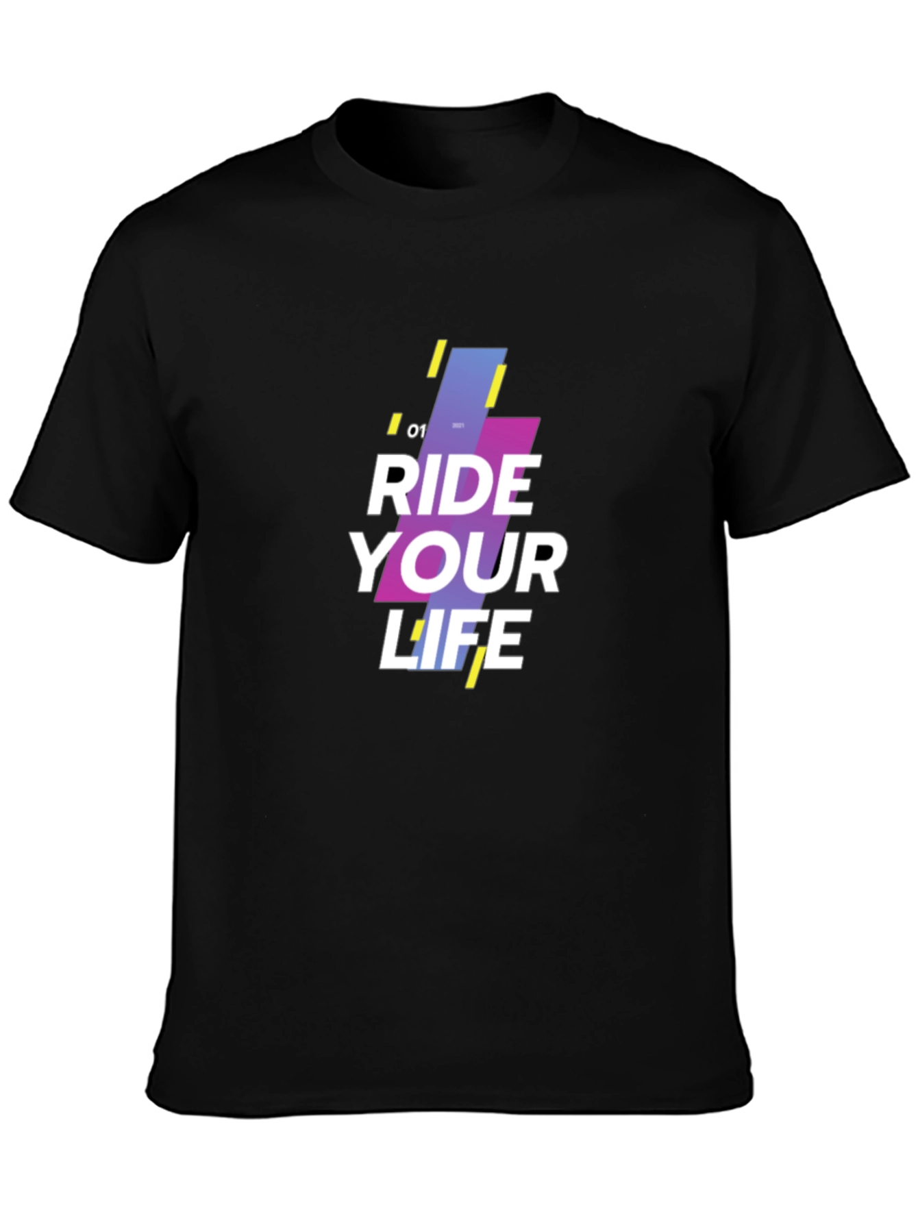 Ride Your Life Graphic Black T-Shirt