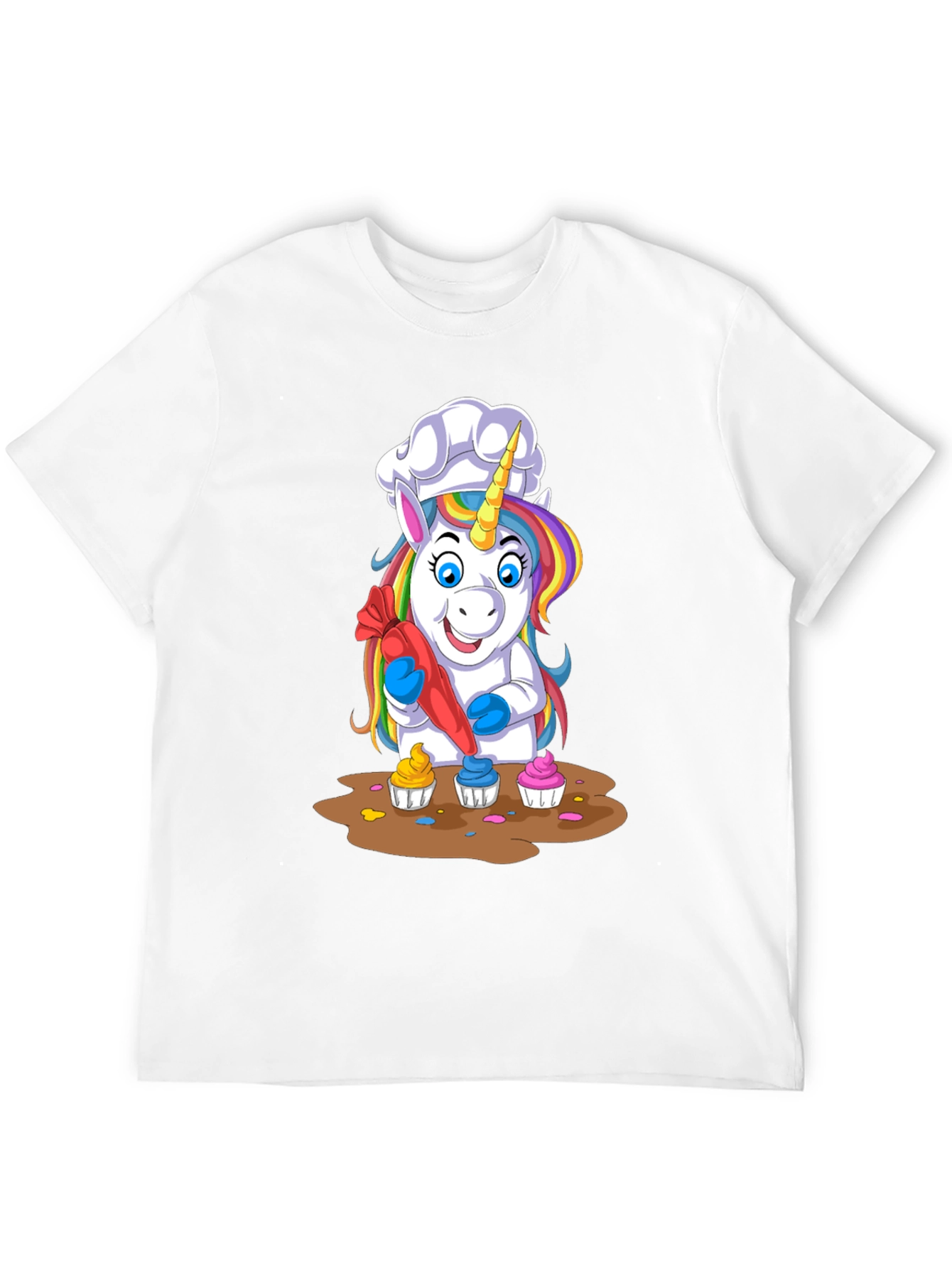 Unicorn Chef Cupcake T-Shirt