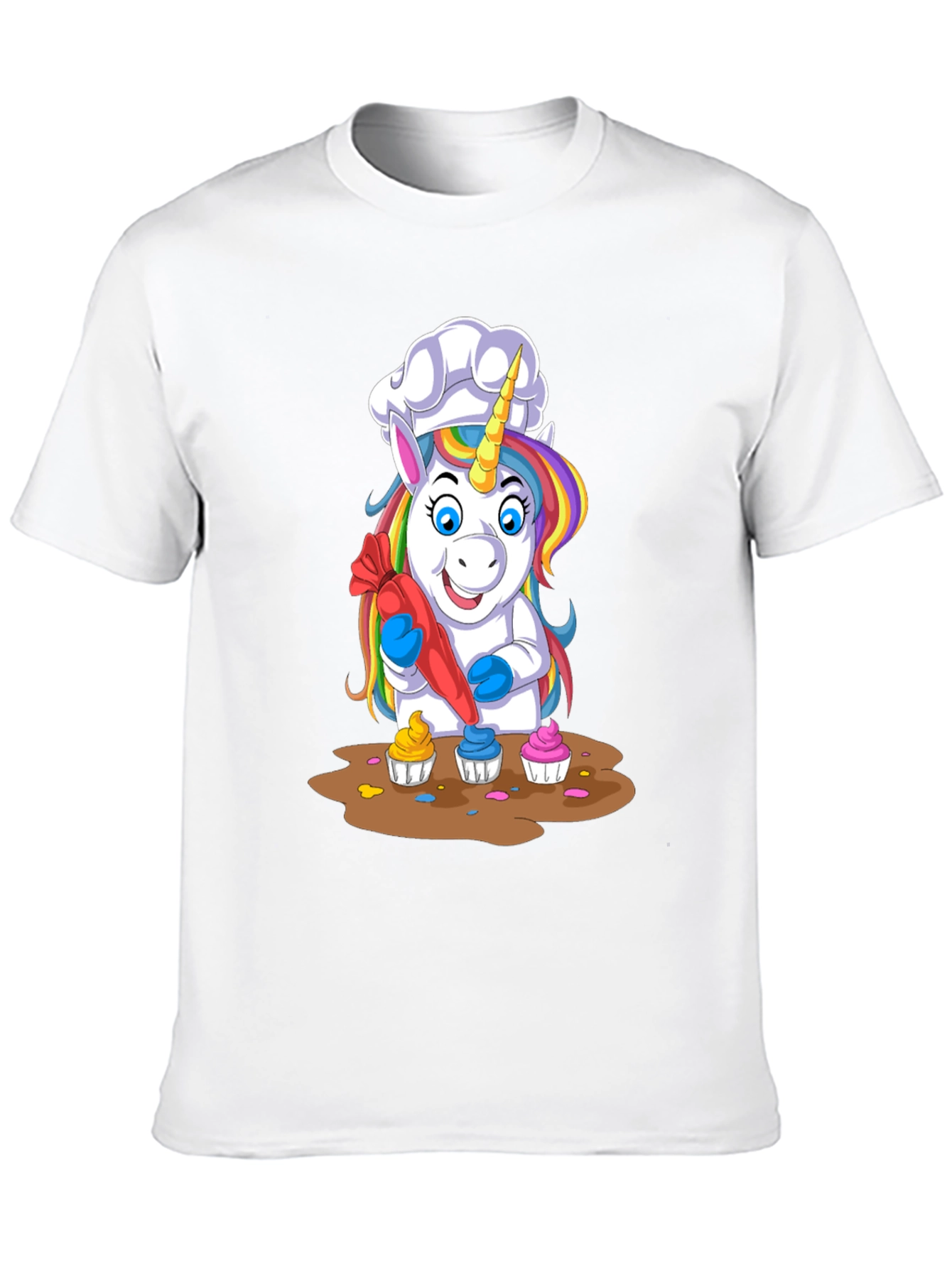 Unicorn Chef Cupcake T-Shirt