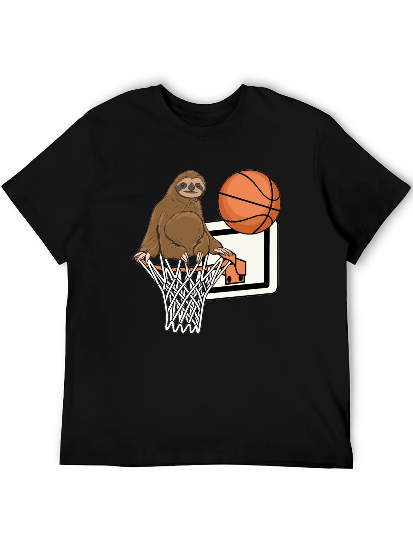 Sloth Dunk Black Graphic Tee