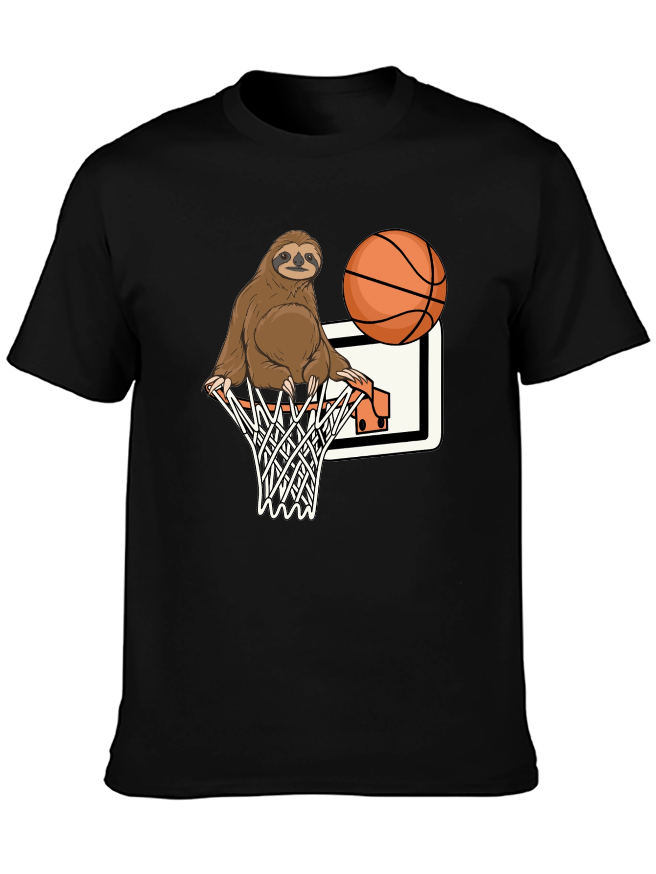 Sloth Dunk Black Graphic Tee