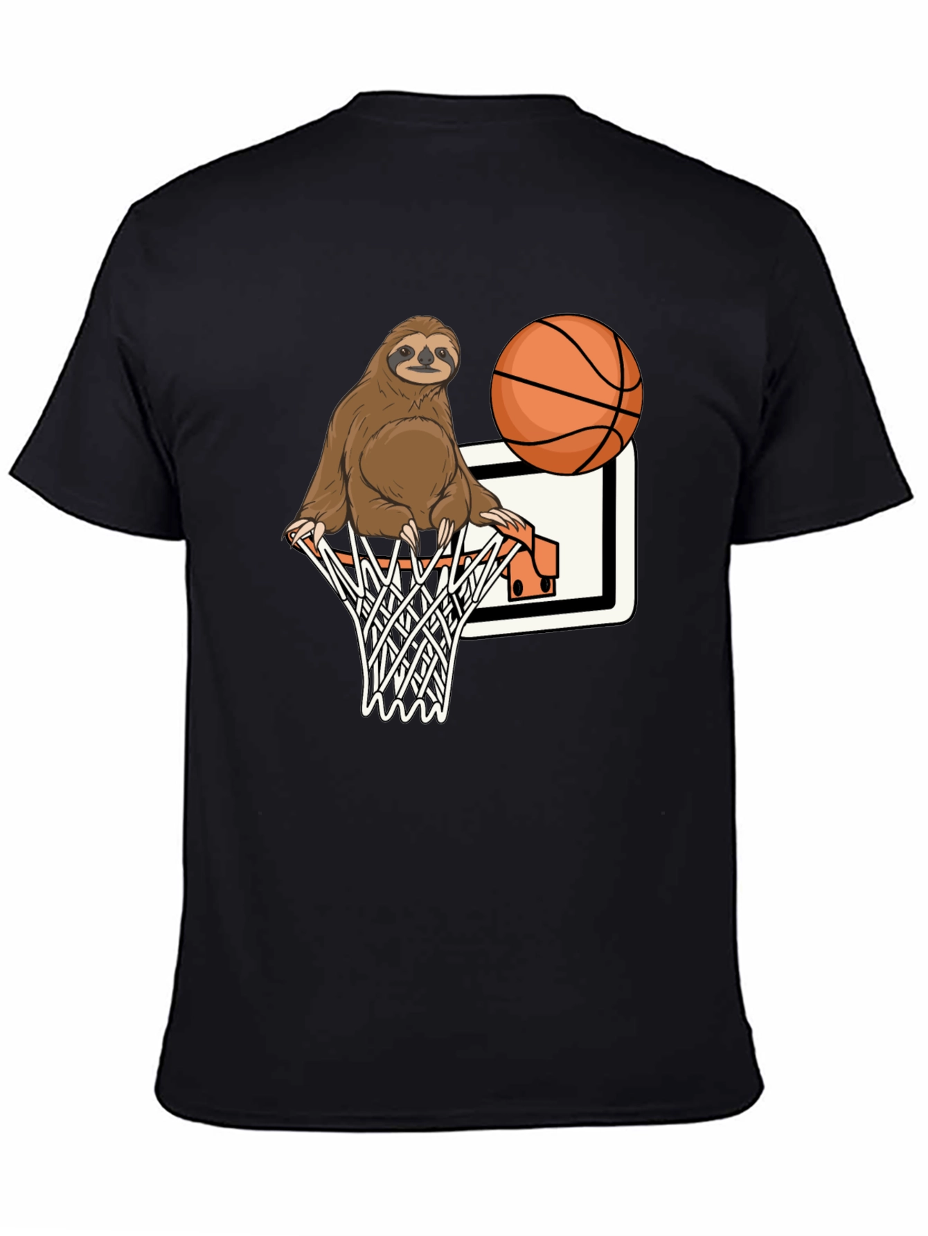 Sloth Dunk Black Graphic Tee