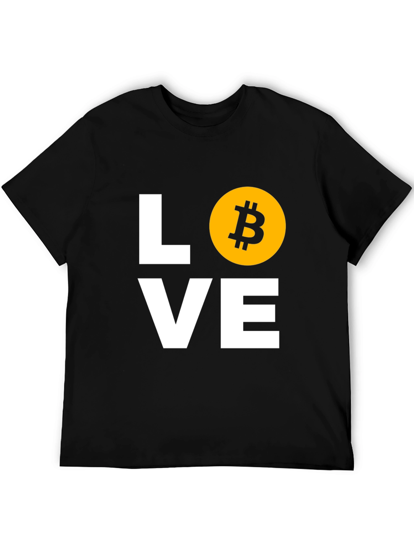 Bitcoin Love Black T-Shirt
