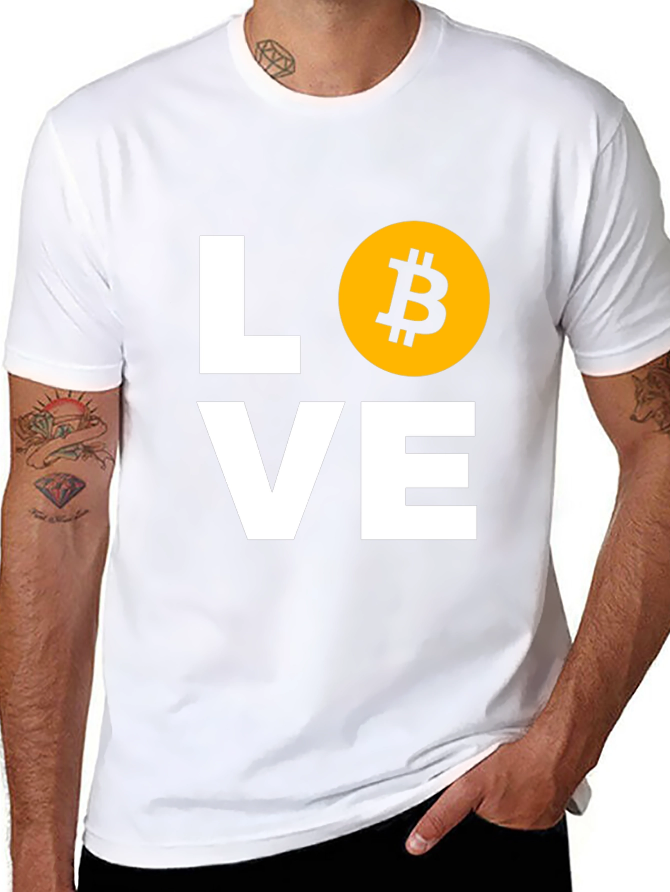 Bitcoin Love Black T-Shirt