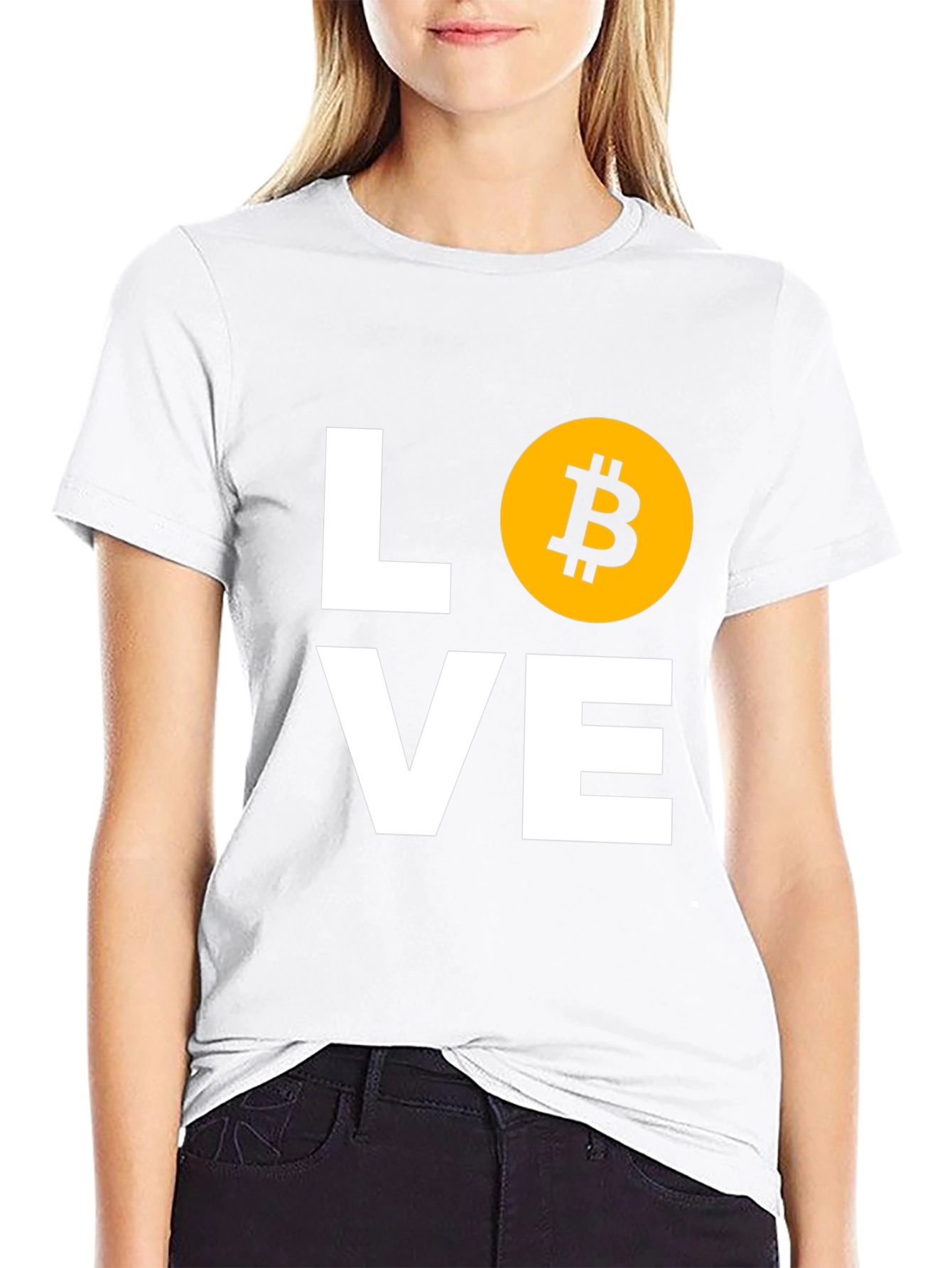 Bitcoin Love Black T-Shirt