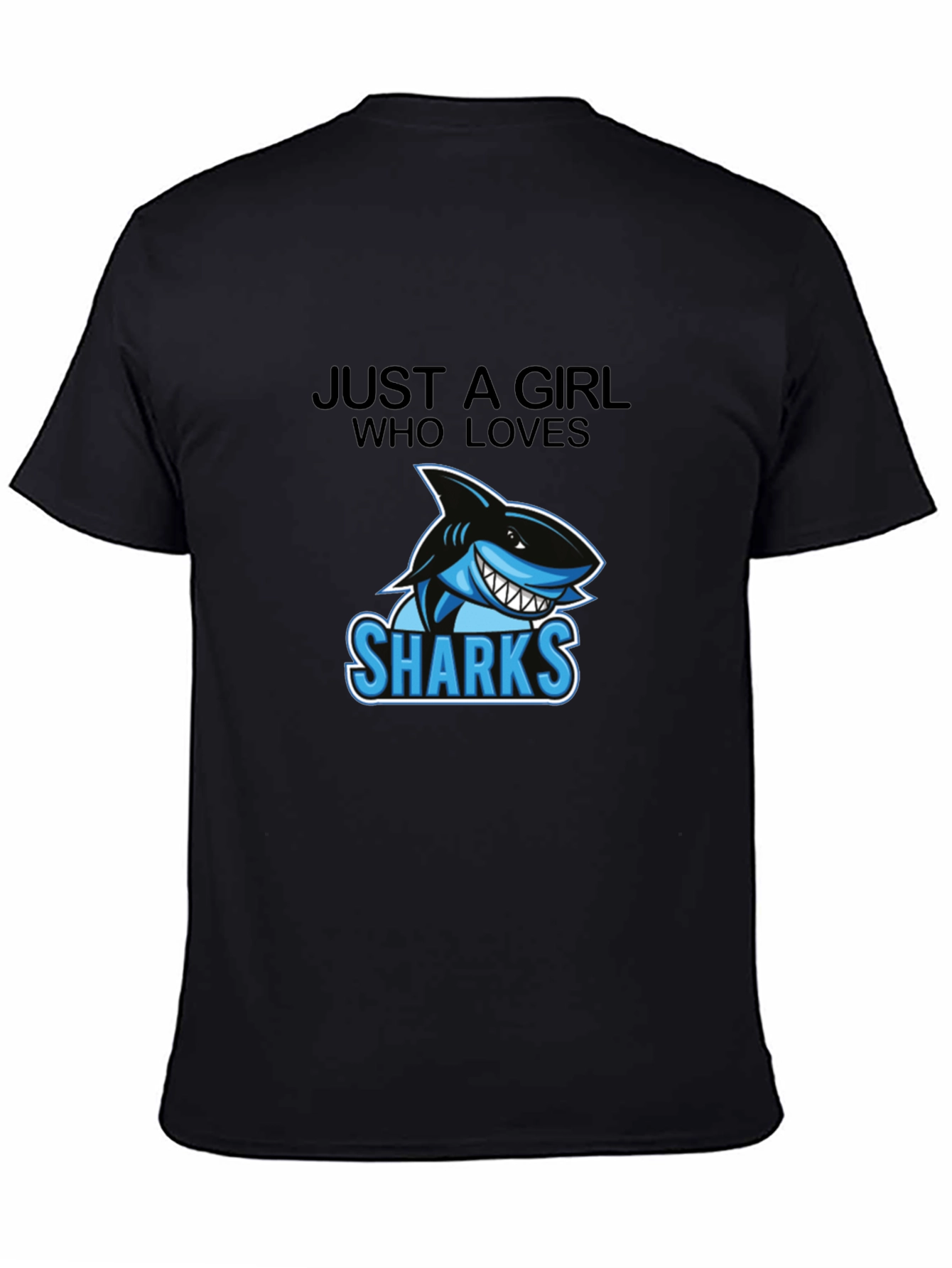 Just A Girl Who Loves Sharks Graphic Tee