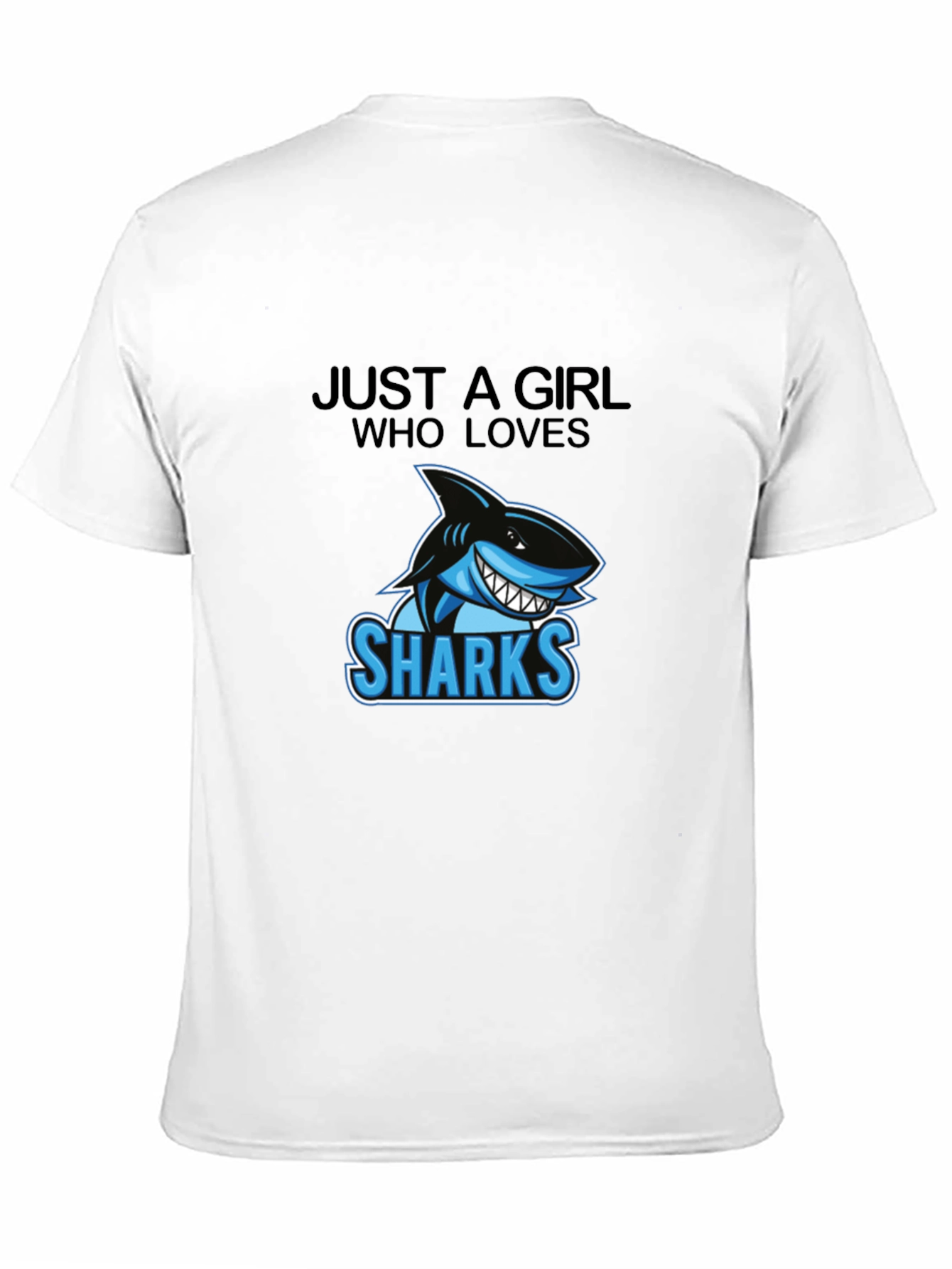 Just A Girl Who Loves Sharks Graphic Tee