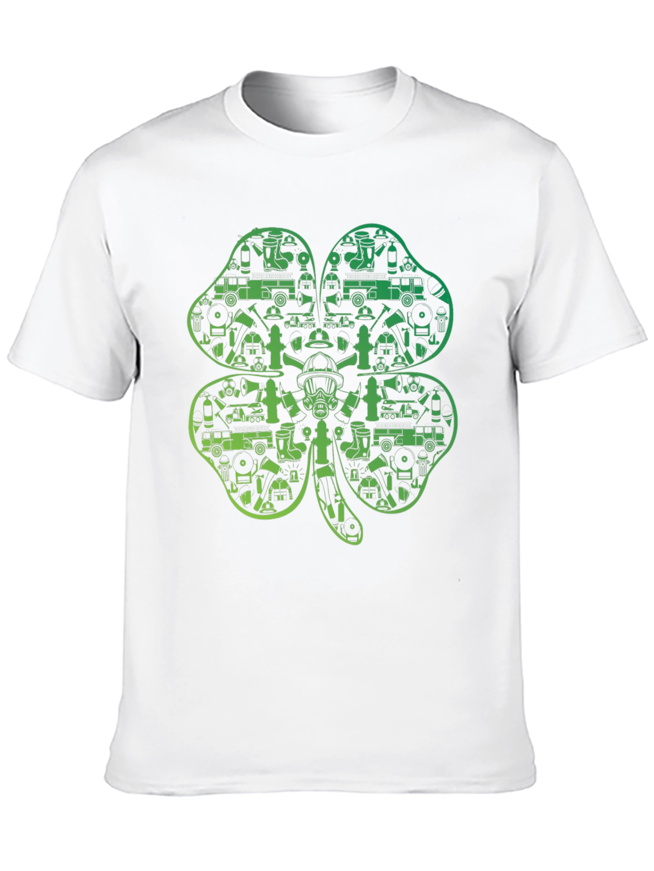 Firefighter Shamrock T-Shirt - St. Patricks Day