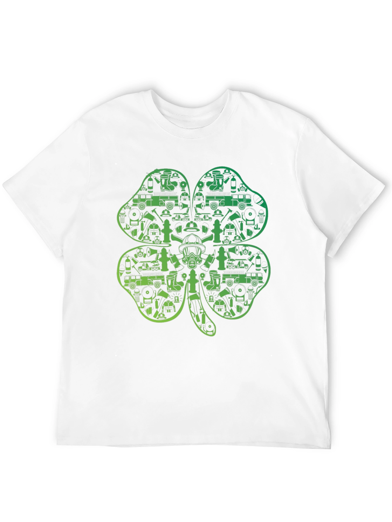 Firefighter Shamrock T-Shirt - St. Patricks Day