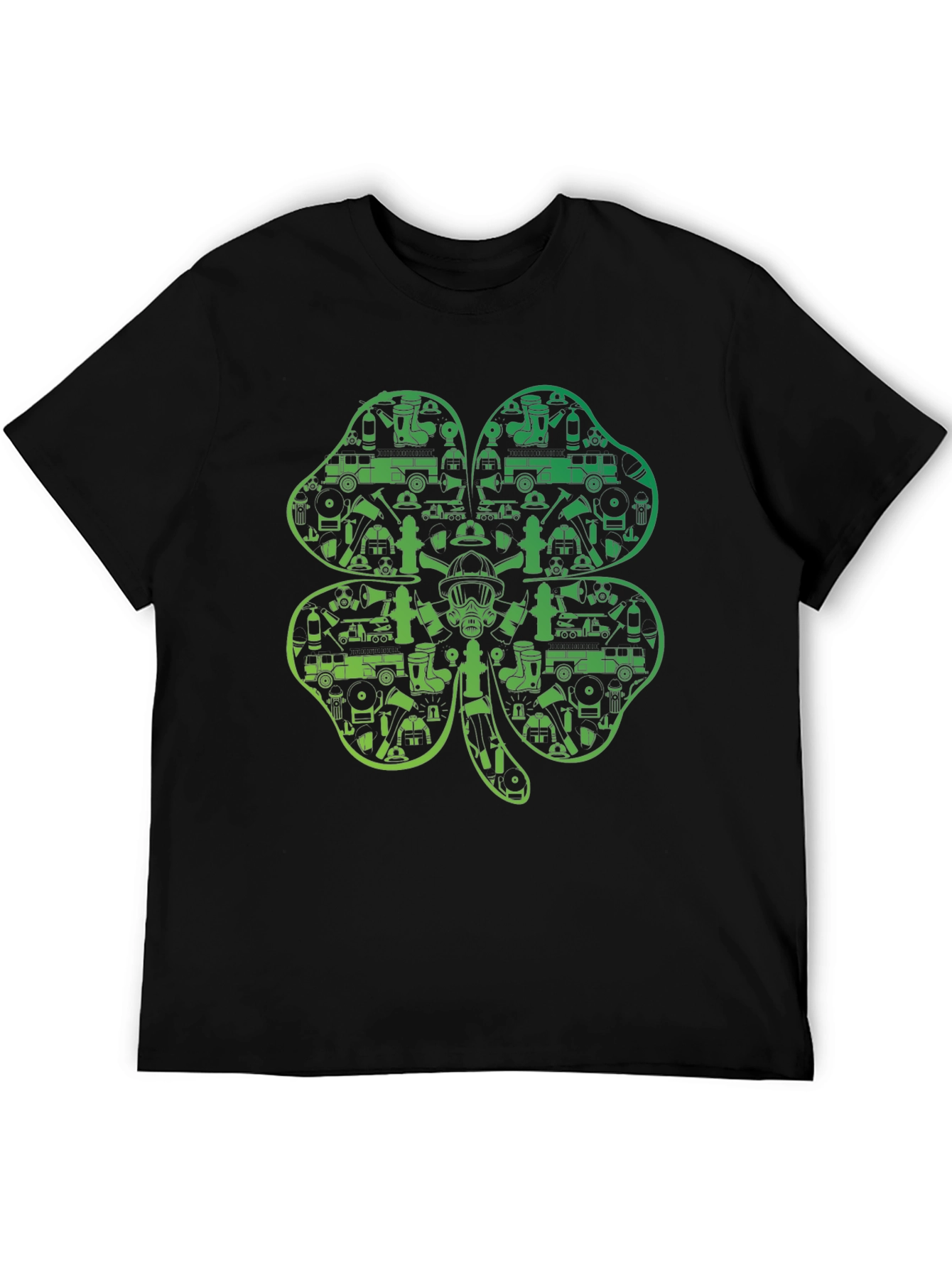 Firefighter Shamrock T-Shirt - St. Patricks Day