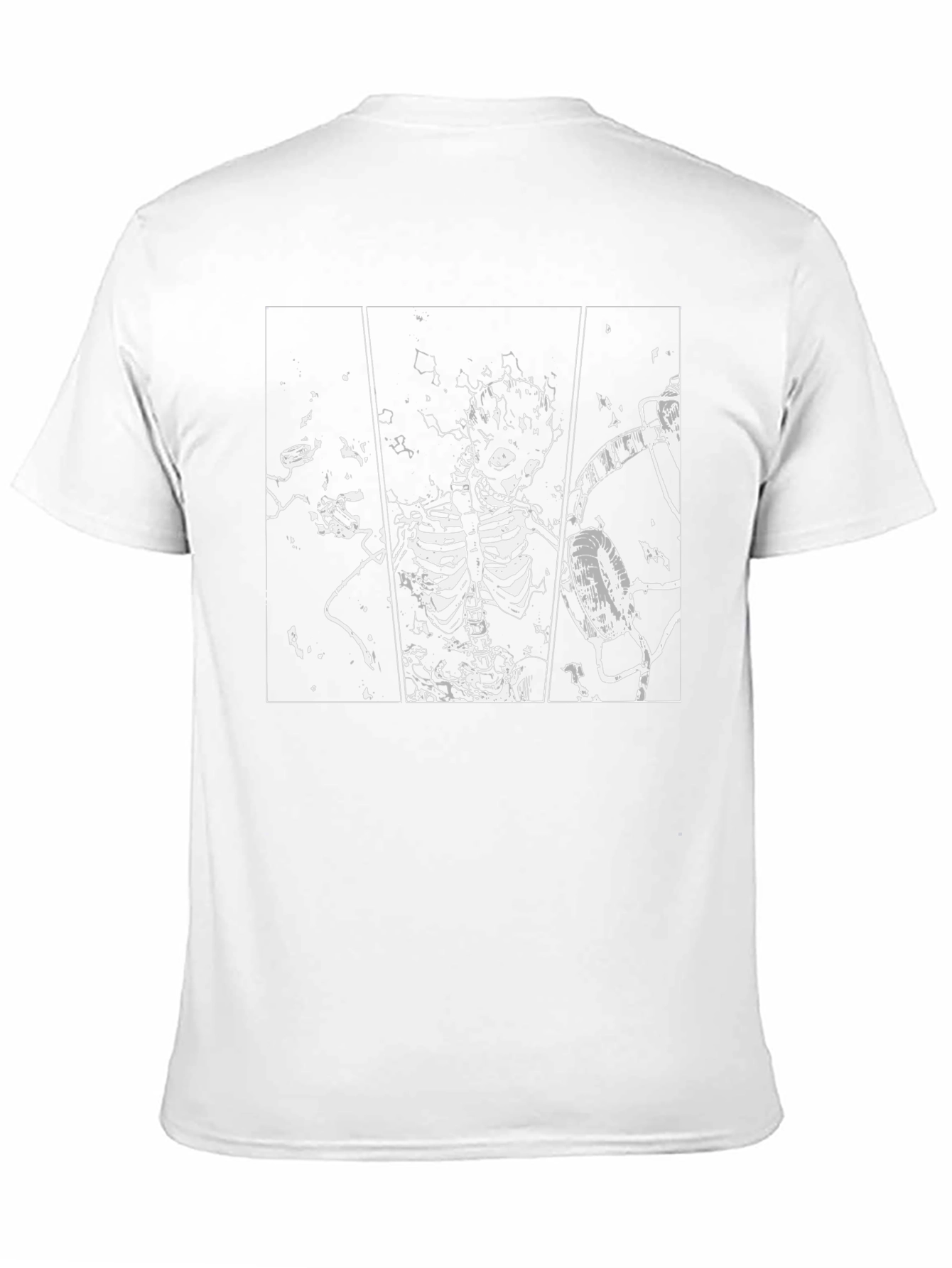 Black Skeleton T-Shirt - Unique Graphic Print