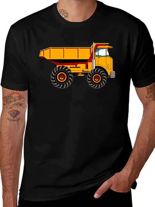 Dump Truck Graphic Tee - Heavy Duty Construction Shirt