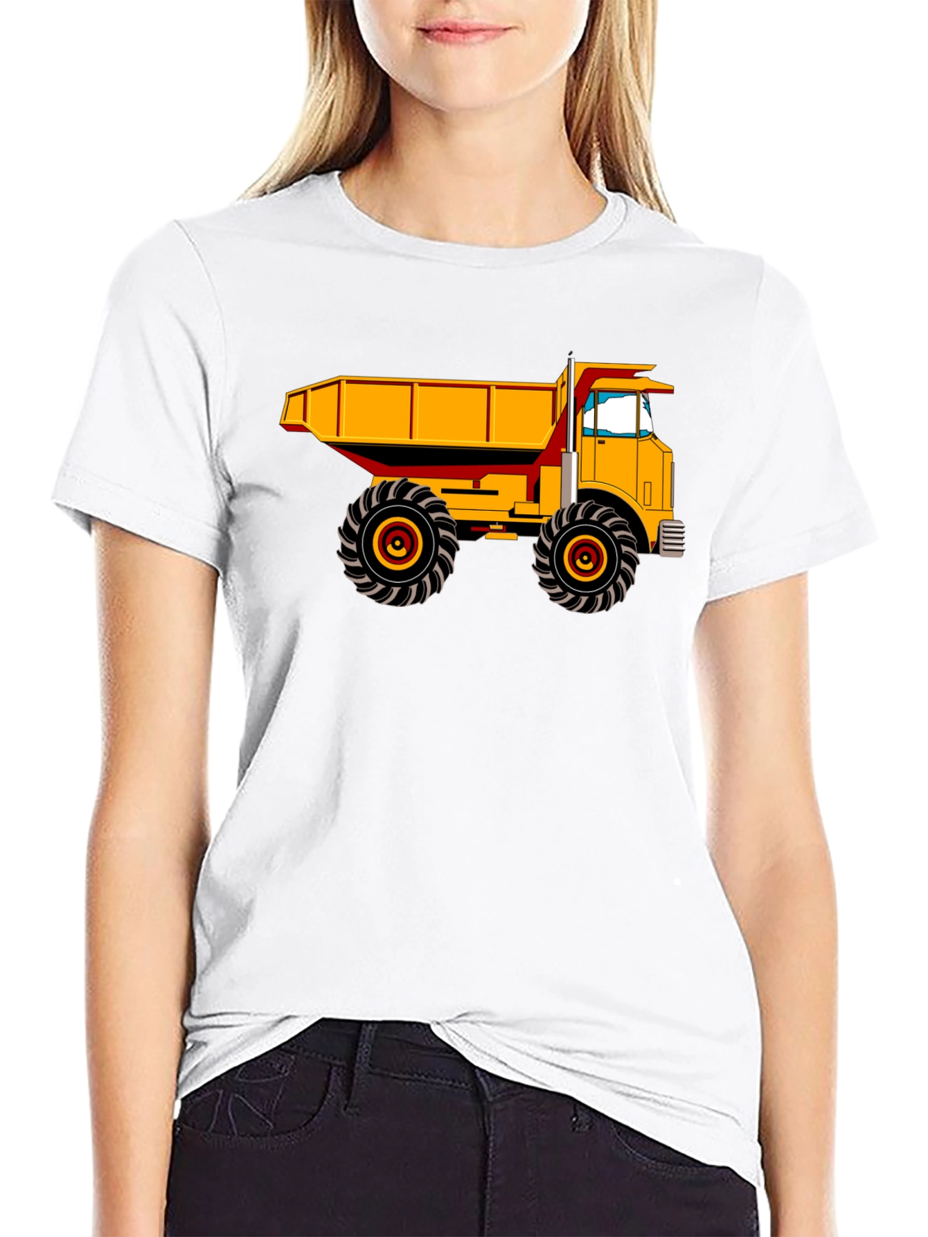 Dump Truck Graphic Tee - Heavy Duty Construction Shirt