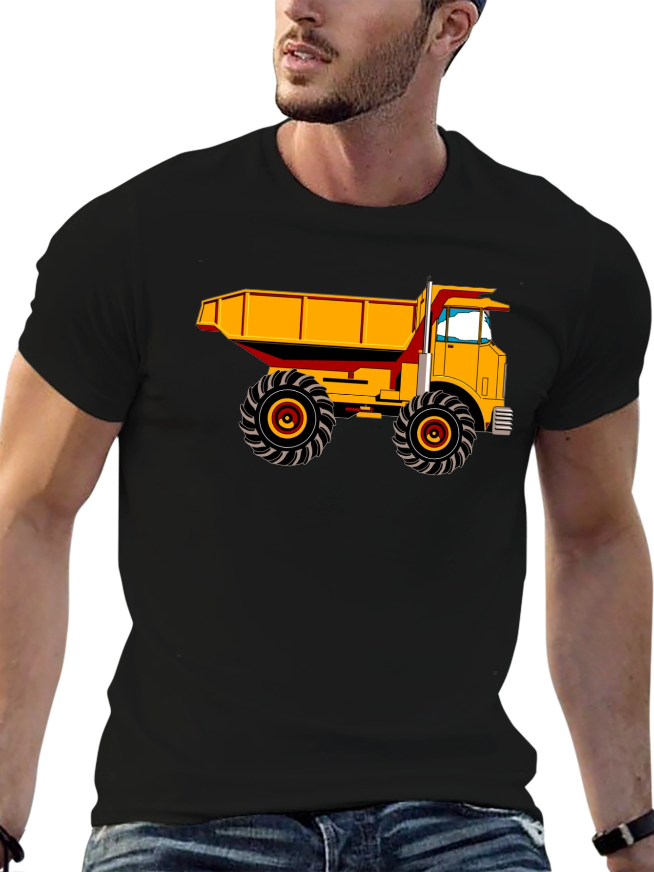 Dump Truck Graphic Tee - Heavy Duty Construction Shirt