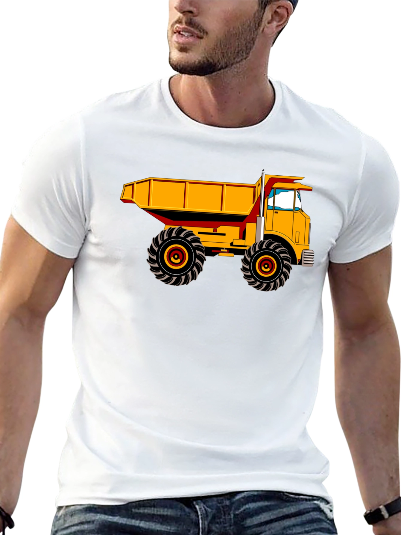 Dump Truck Graphic Tee - Heavy Duty Construction Shirt