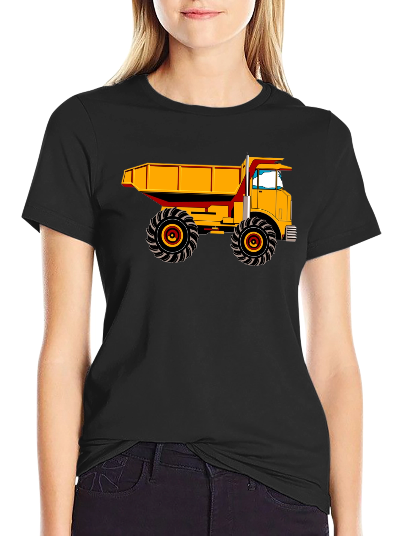 Dump Truck Graphic Tee - Heavy Duty Construction Shirt