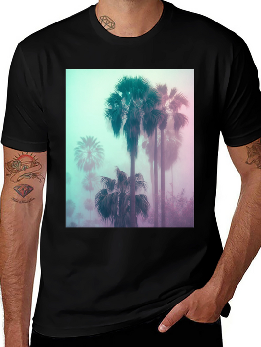 Palm Tree Graphic Tee - Retro Style