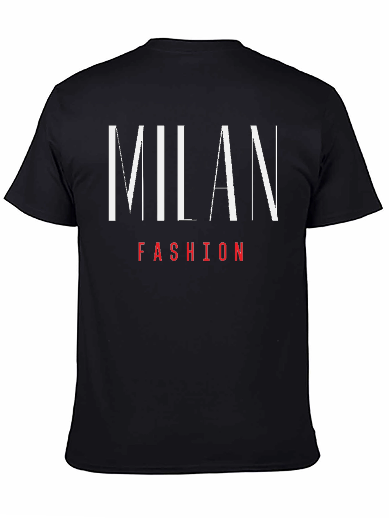 Milan Fashion Graphic T-Shirt - Stylish Black Tee