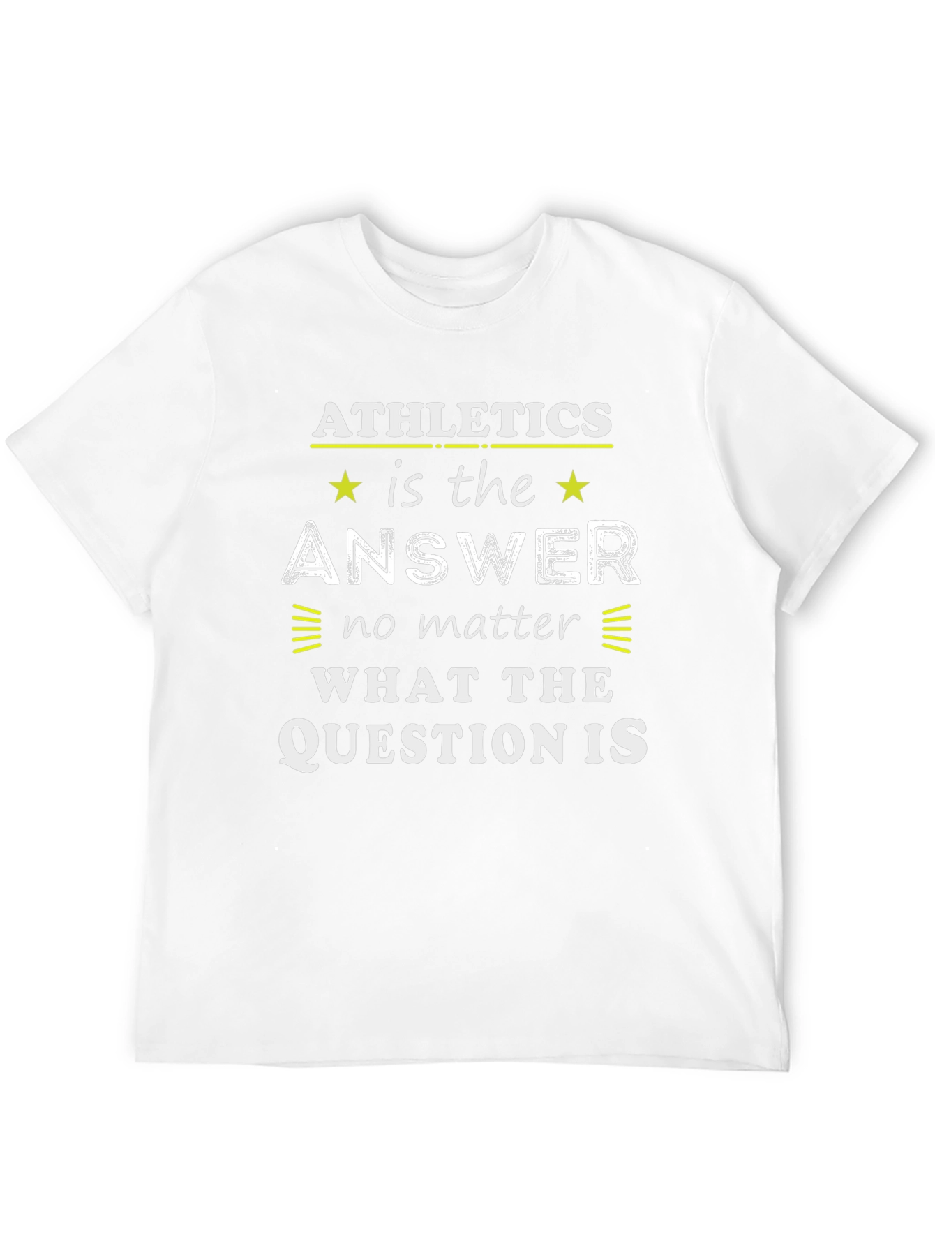 Athletics is the Answer Graphic T-Shirt