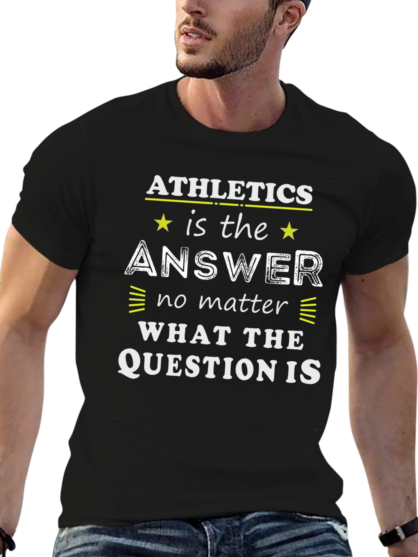 Athletics is the Answer Graphic T-Shirt