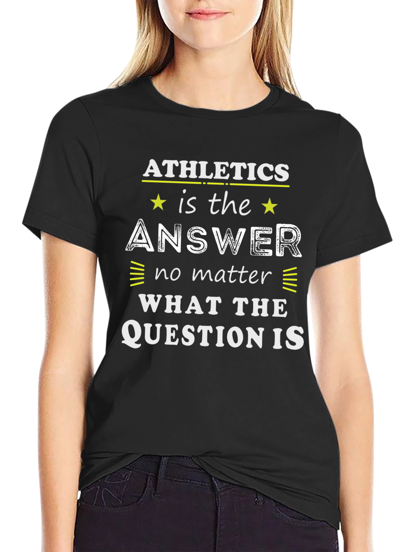 Athletics is the Answer Graphic T-Shirt