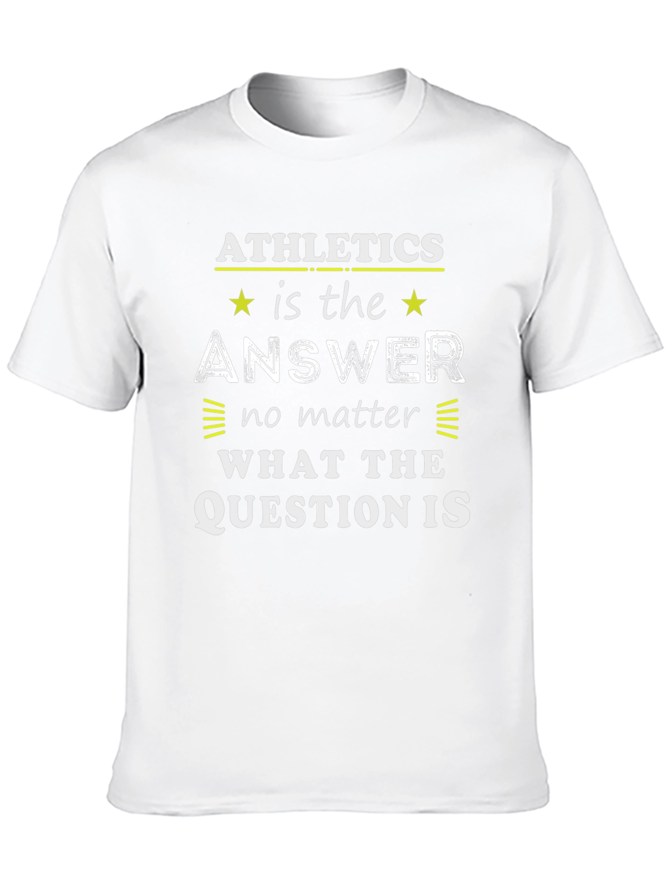 Athletics is the Answer Graphic T-Shirt