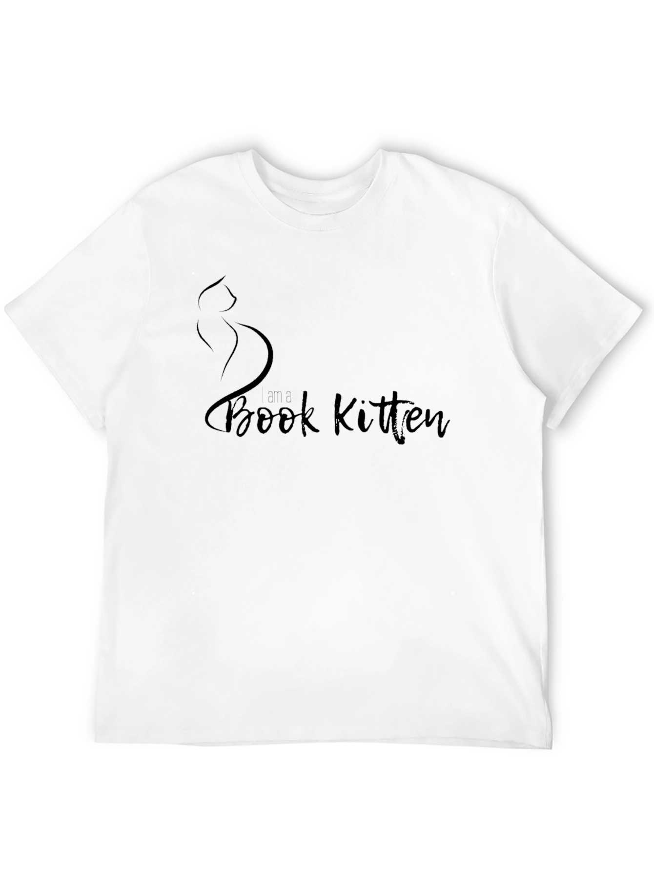 Book Kitten T-Shirt - Soft Stylish Black Tee