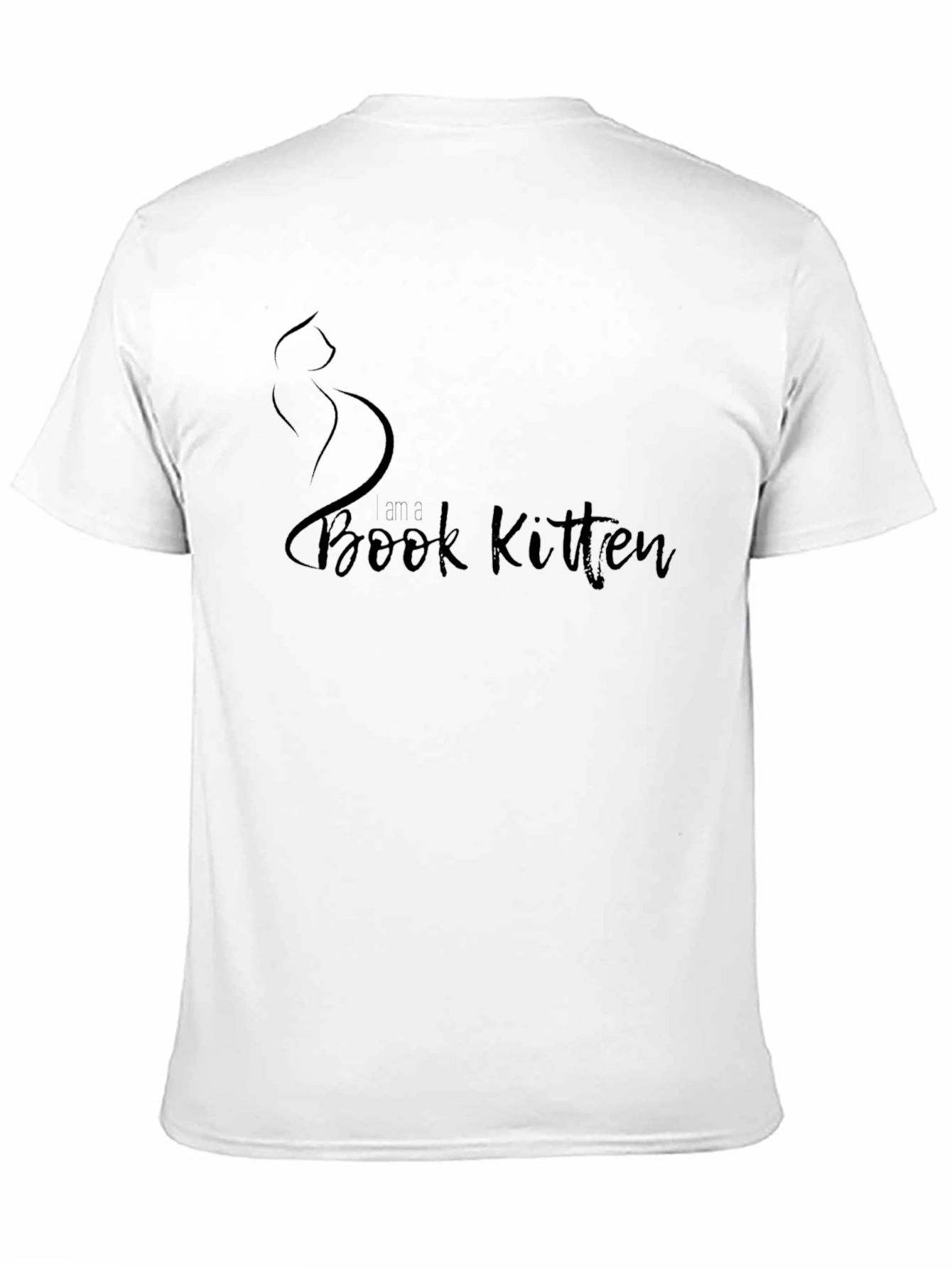 Book Kitten T-Shirt - Soft Stylish Black Tee