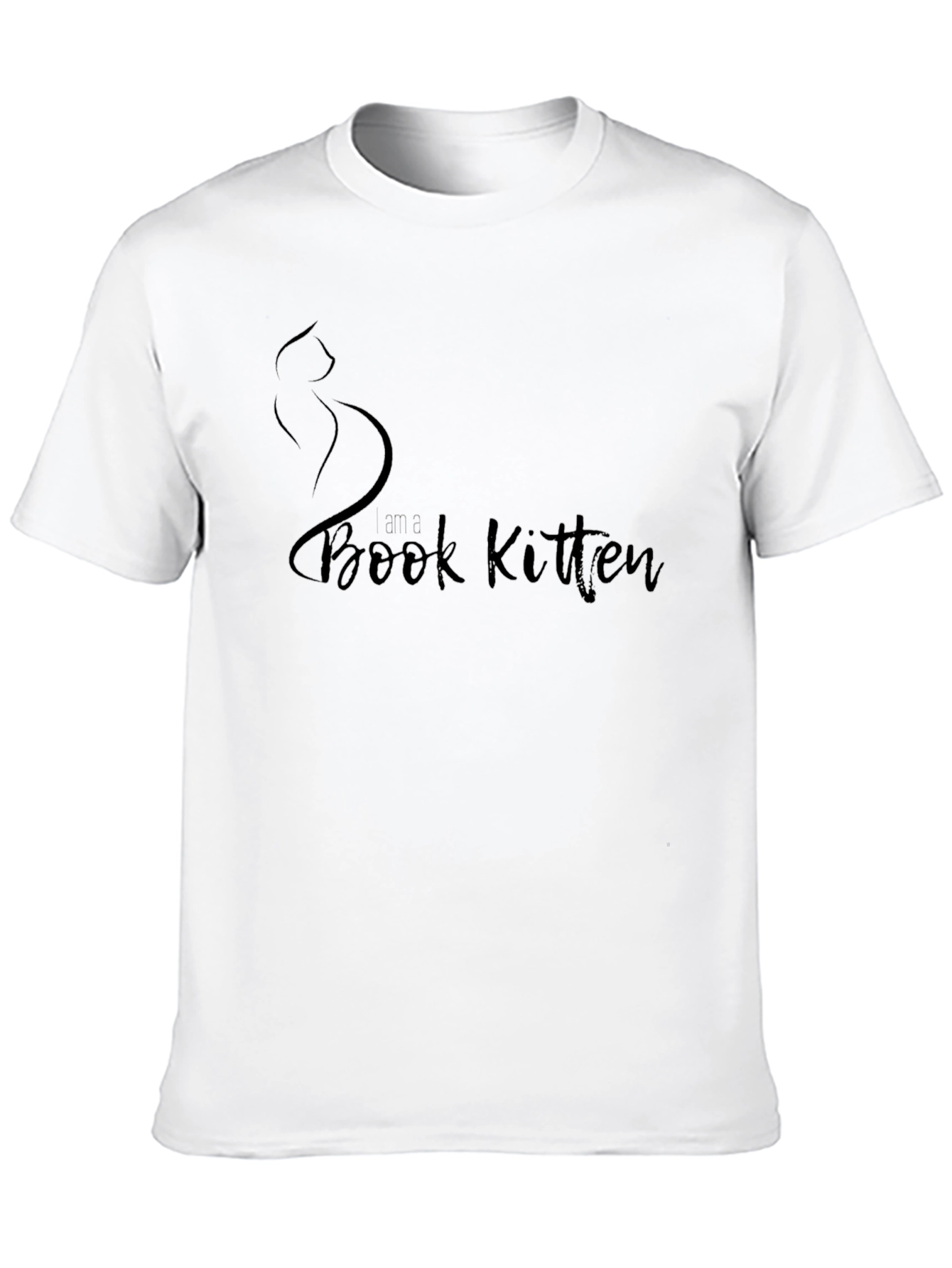 Book Kitten T-Shirt - Soft Stylish Black Tee