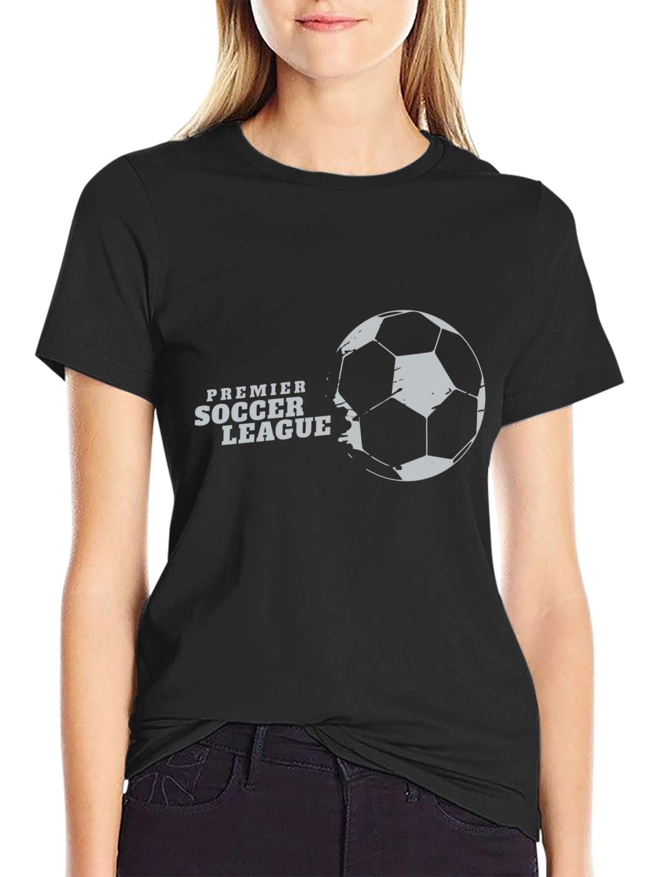 Premier Soccer League Black Graphic Tee