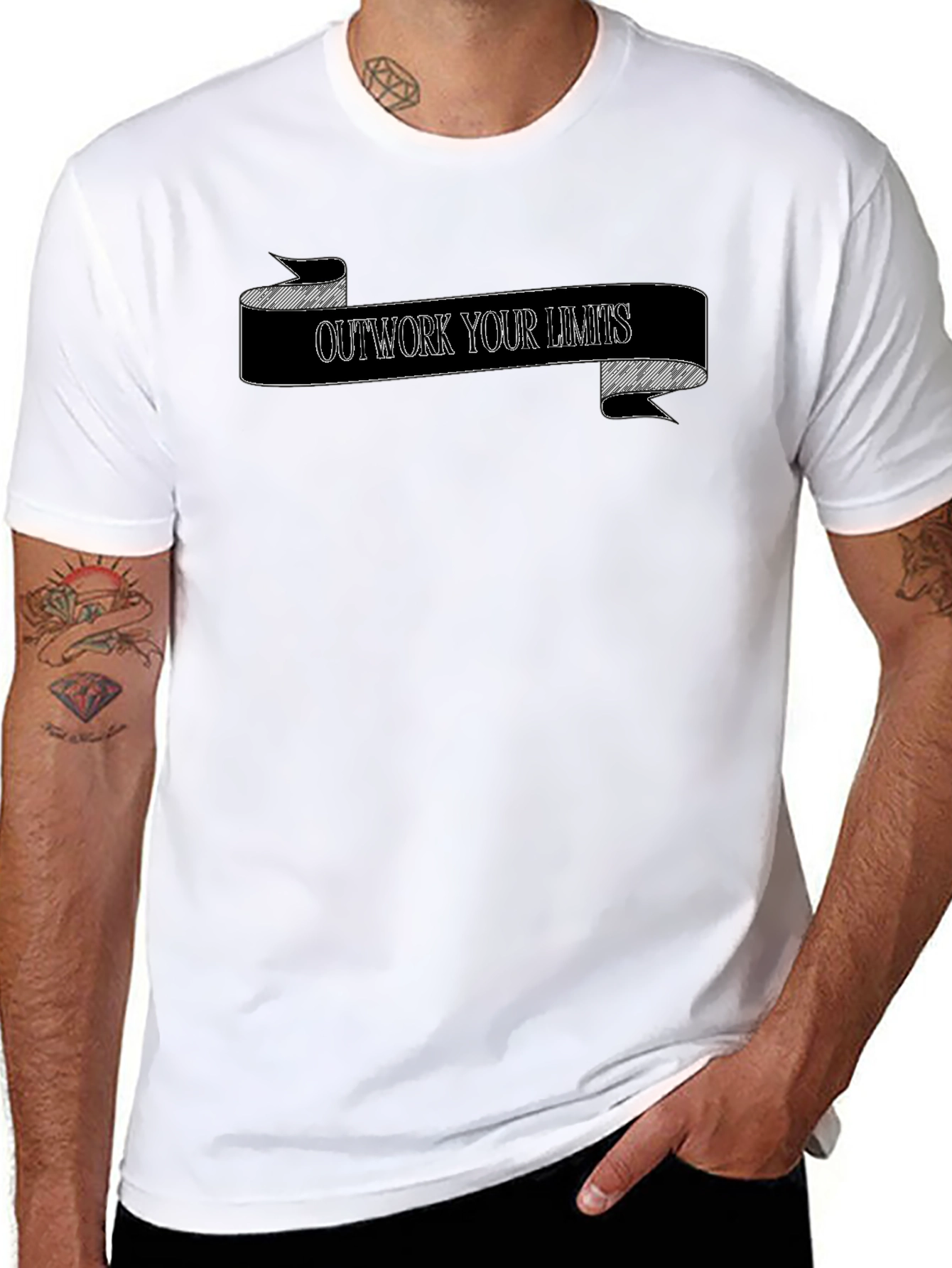 Outwork Your Limits Graphic Black T-Shirt