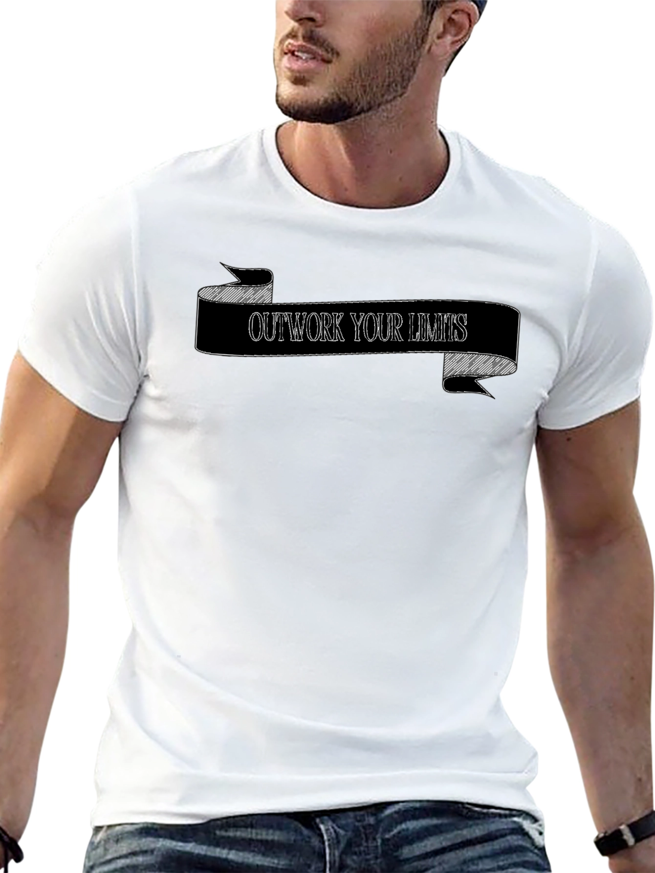 Outwork Your Limits Graphic Black T-Shirt