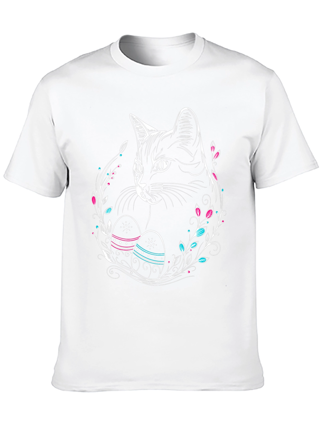Cat Easter Egg Graphic Tee