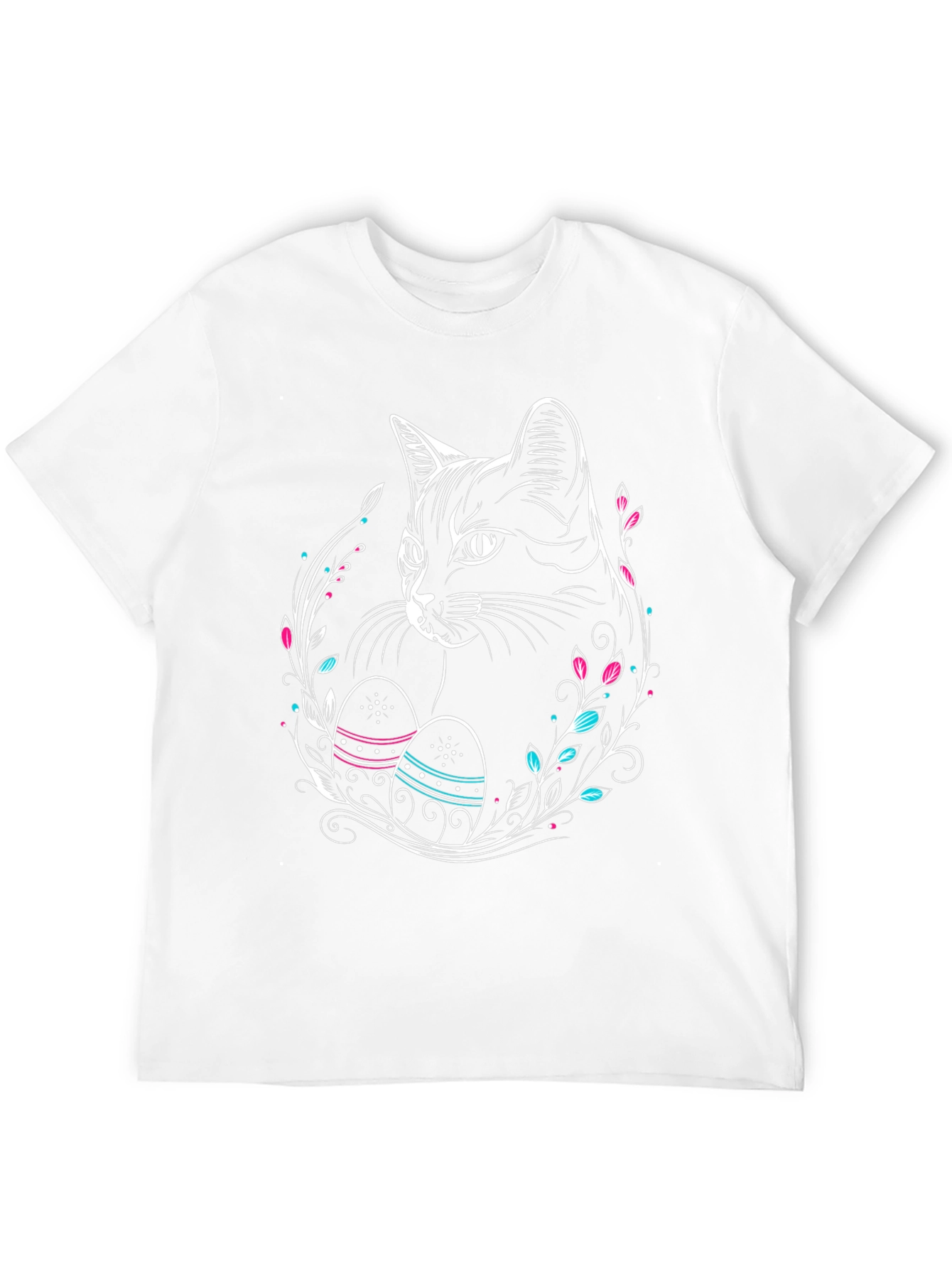 Cat Easter Egg Graphic Tee
