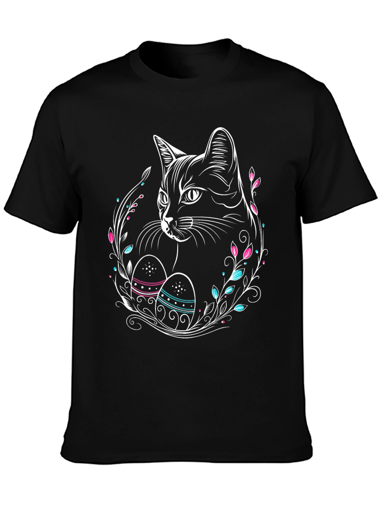 Cat Easter Egg Graphic Tee