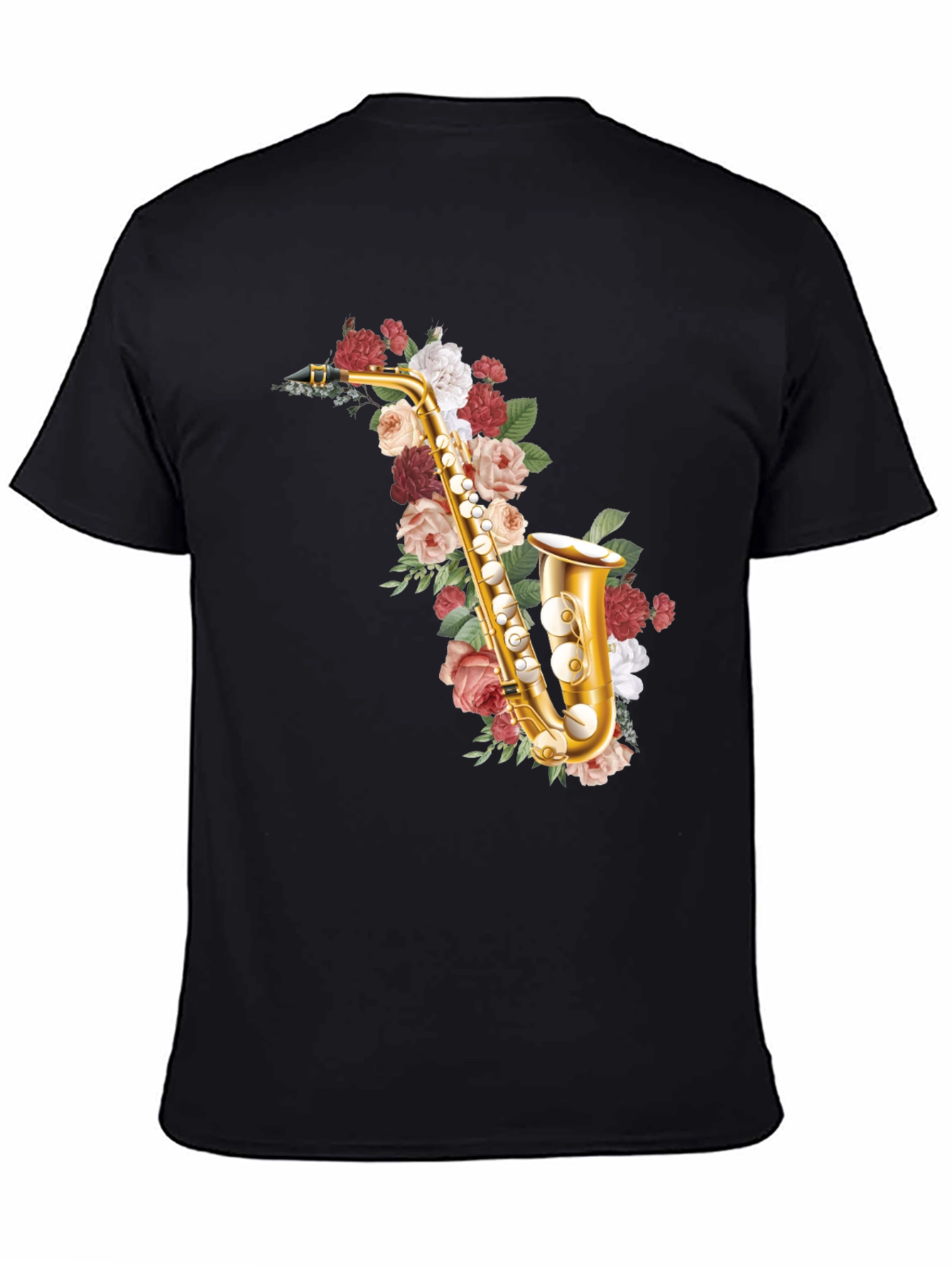 Floral Saxophone Graphic Tee