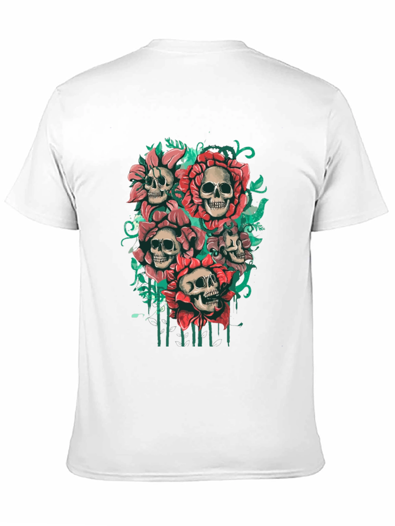 Skull & Roses Graphic T-Shirt