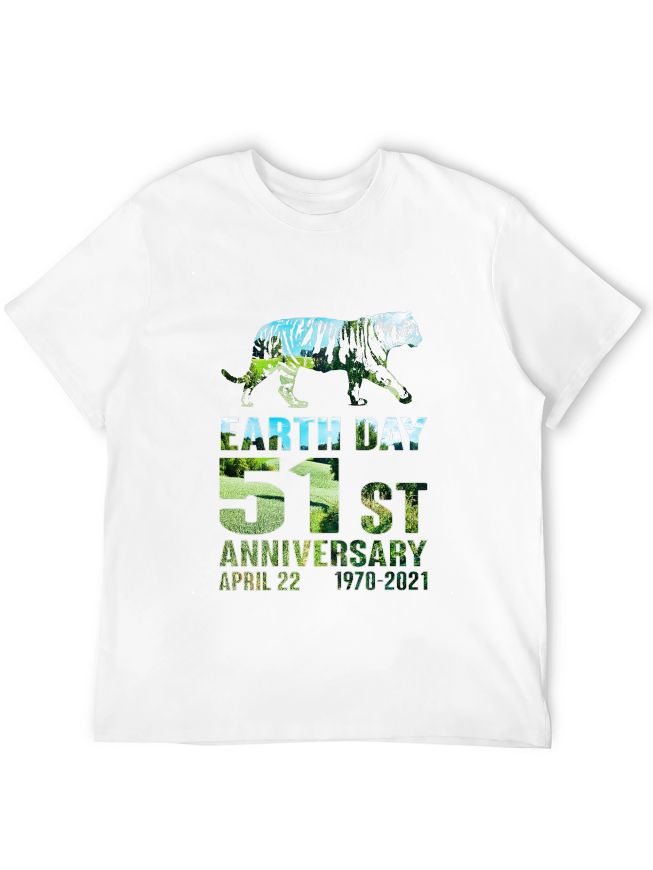 Earth Day 51st Anniversary Tiger Graphic Tee