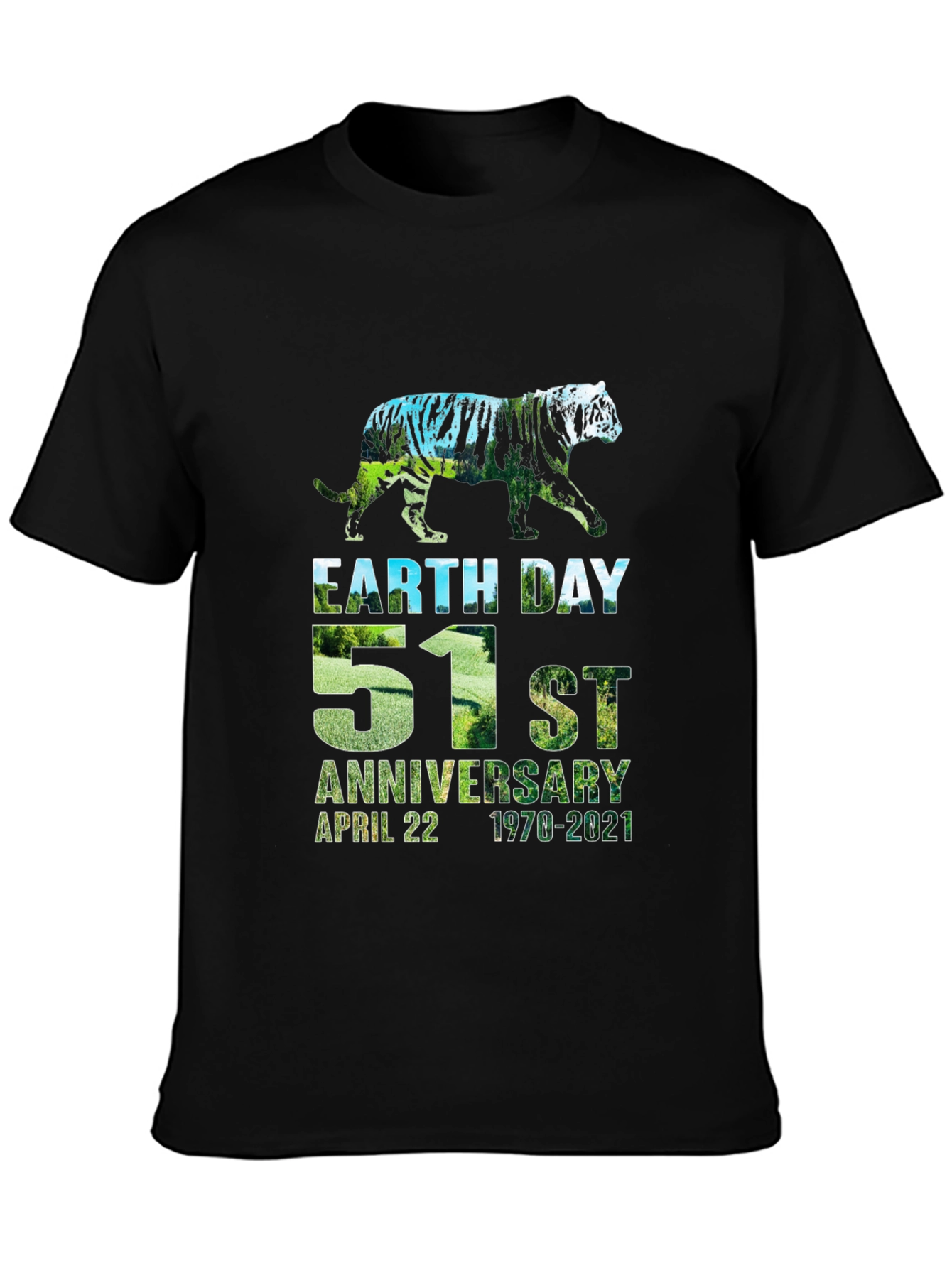 Earth Day 51st Anniversary Tiger Graphic Tee
