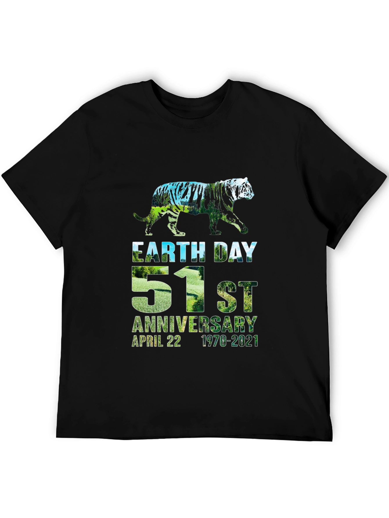 Earth Day 51st Anniversary Tiger Graphic Tee