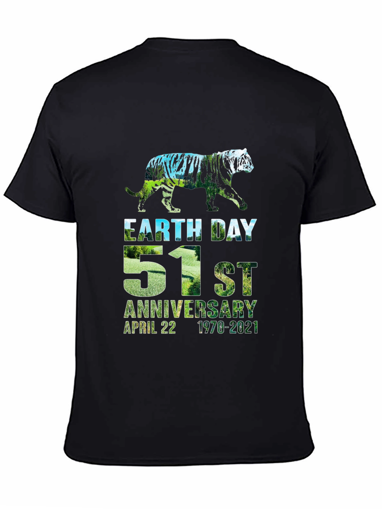 Earth Day 51st Anniversary Tiger Graphic Tee