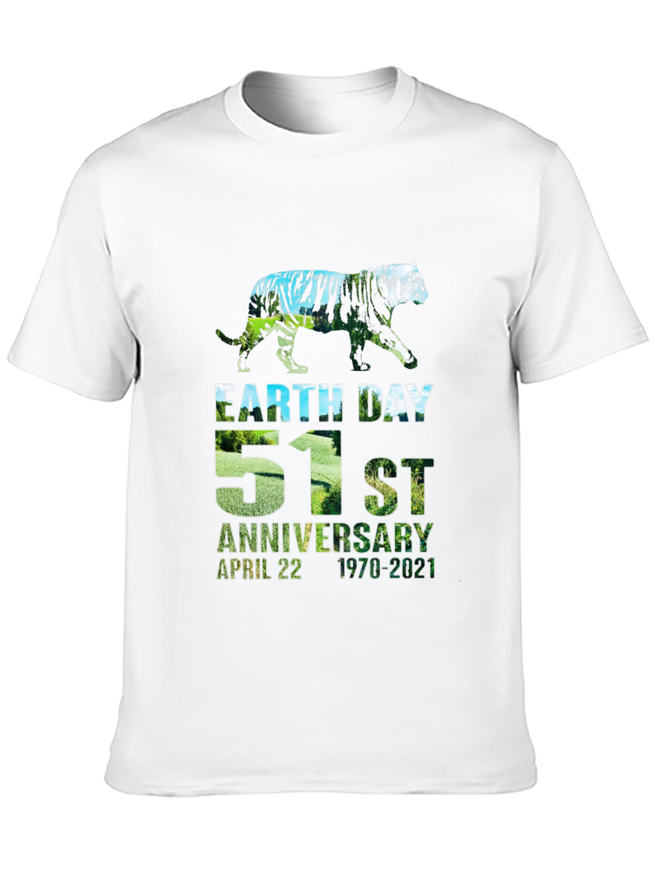 Earth Day 51st Anniversary Tiger Graphic Tee