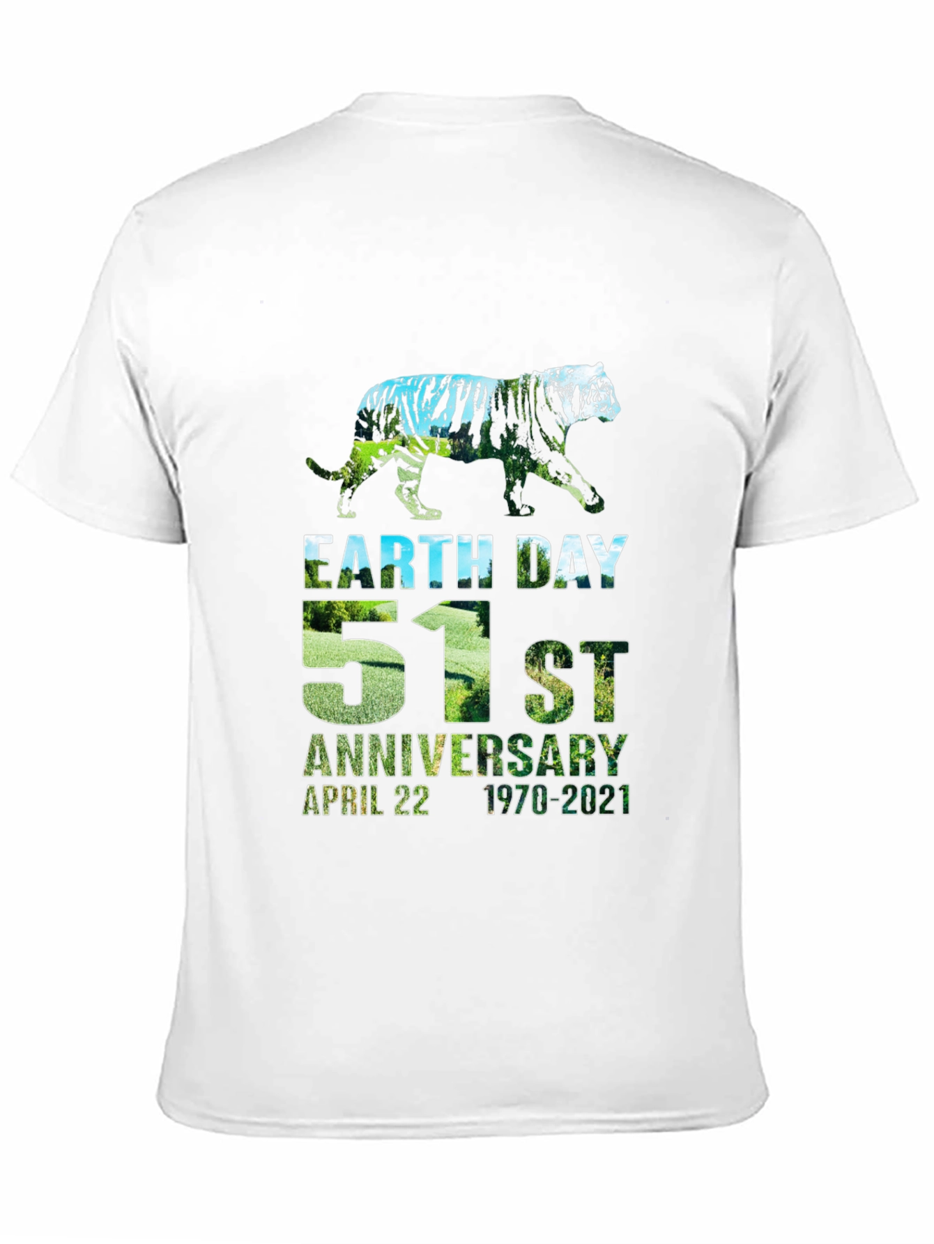Earth Day 51st Anniversary Tiger Graphic Tee