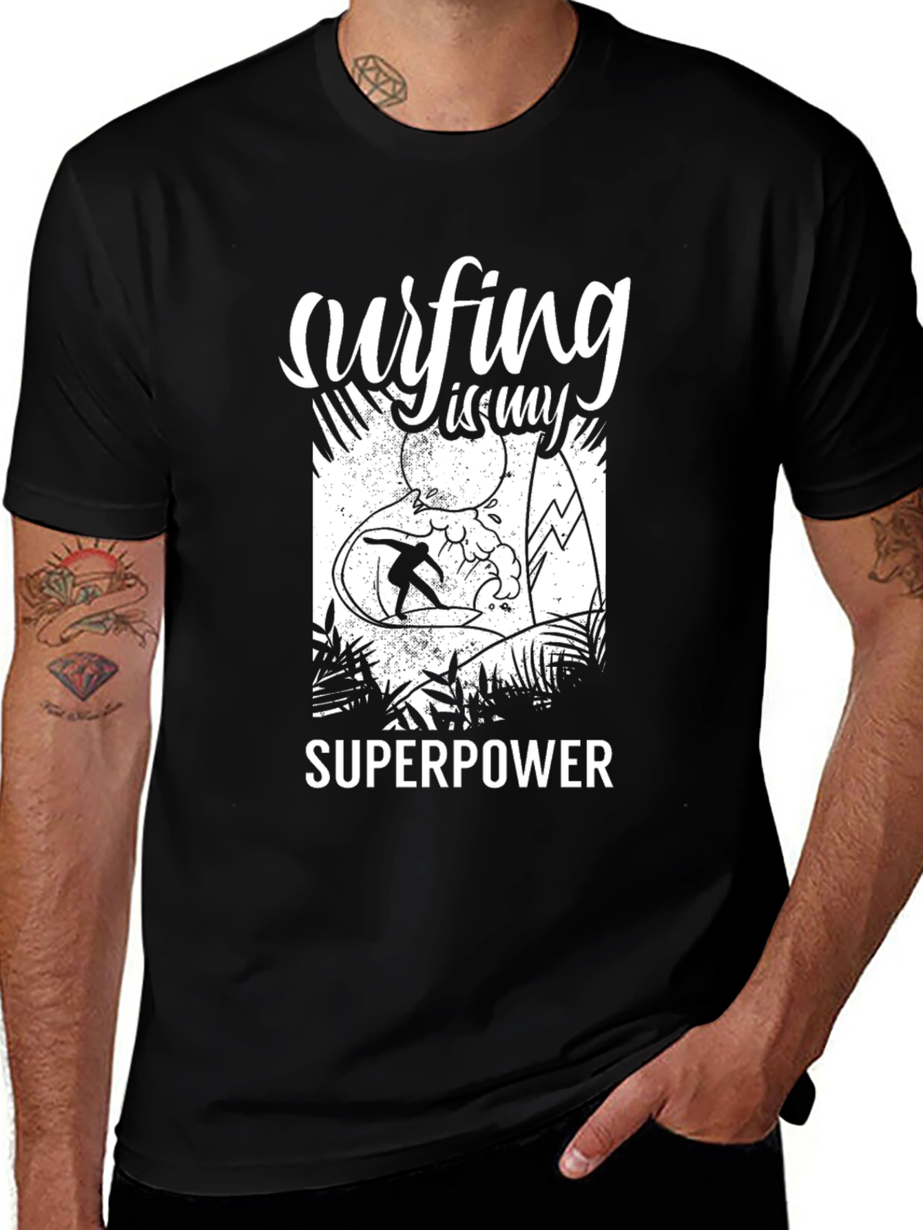 Surfing is My Superpower Graphic Tee