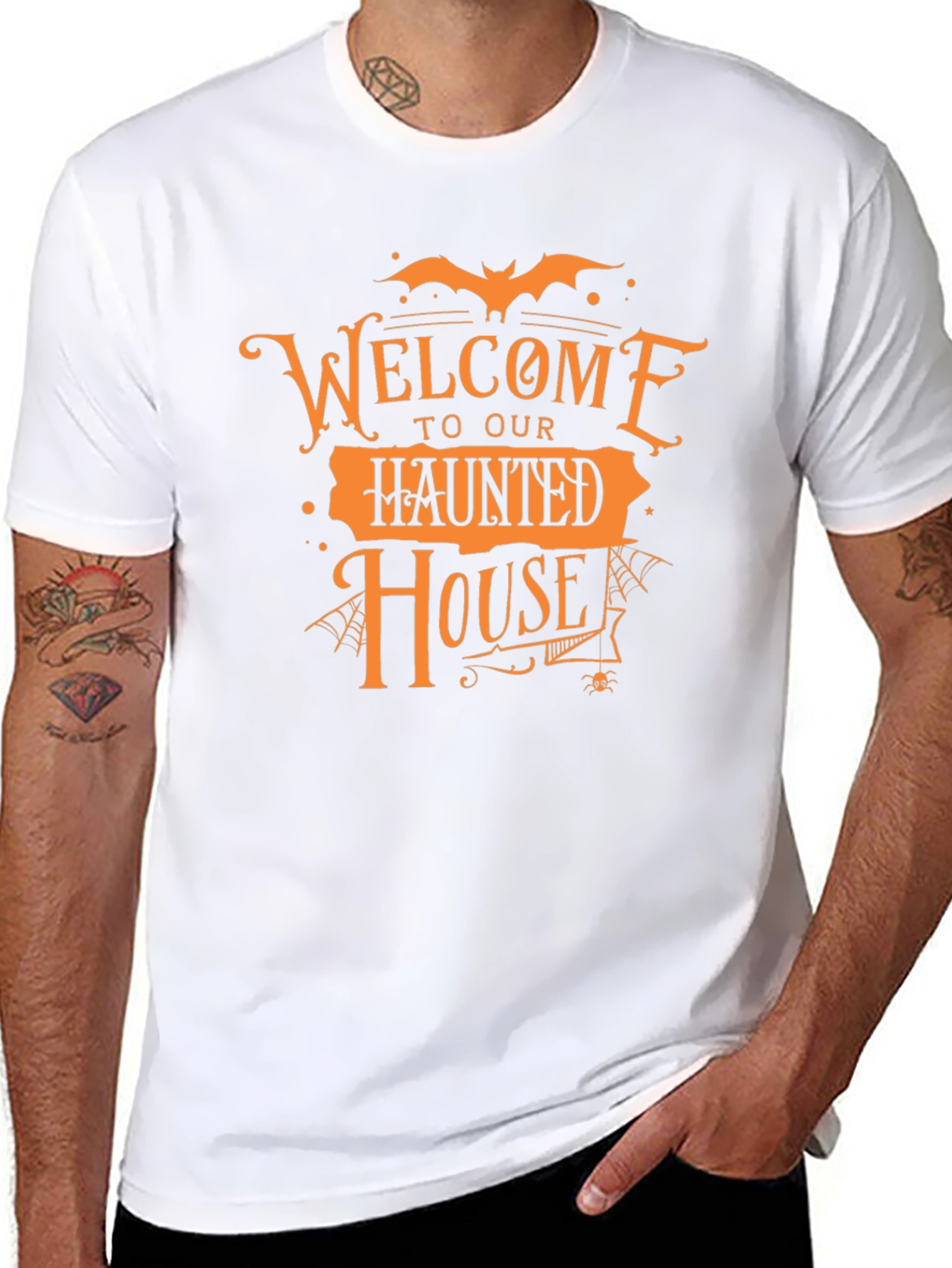 Welcome to Our Haunted House Halloween Graphic Tee